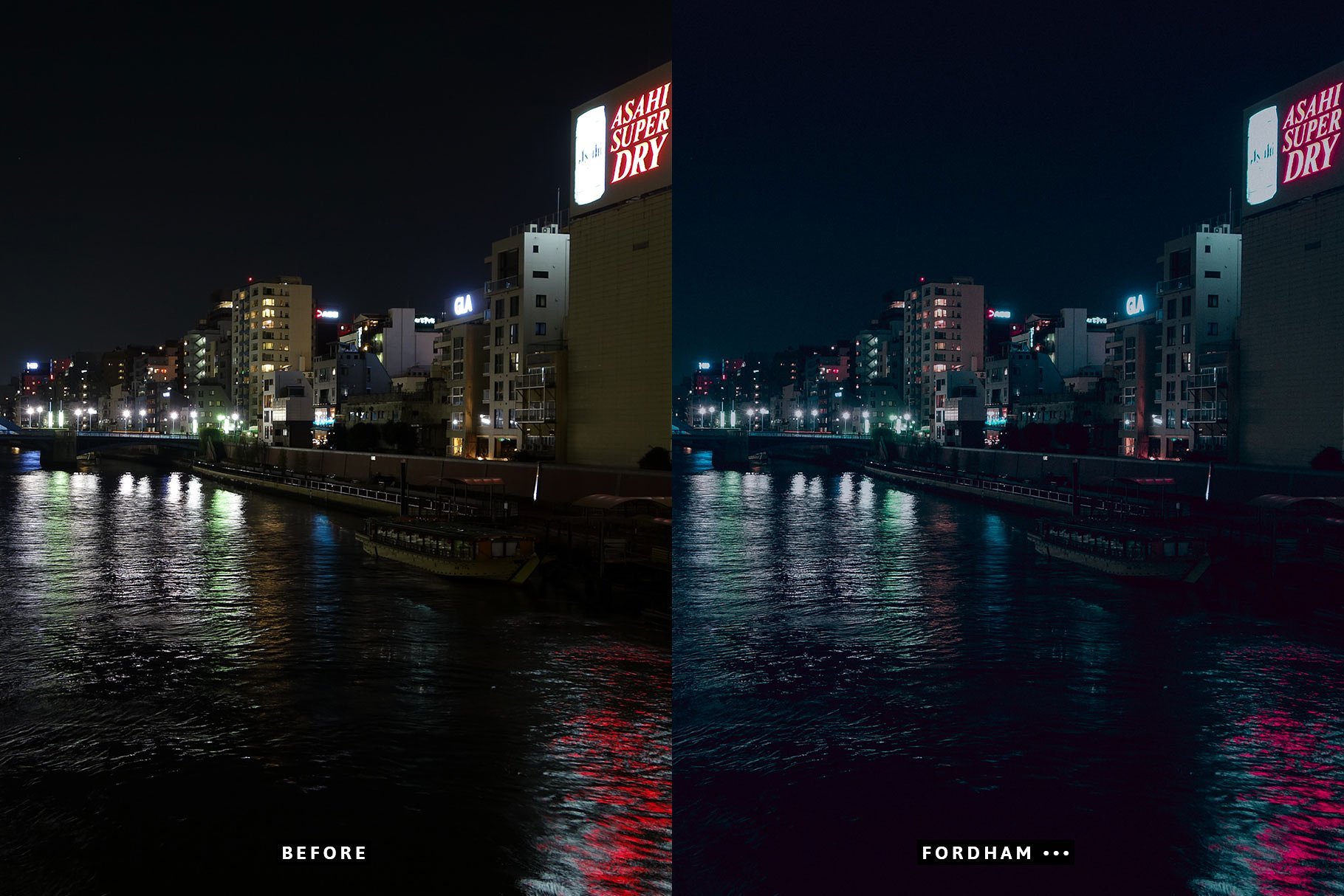 夜景照片效果处理LR预设 Midnight Lightroom Presets/Profiles（2205） -