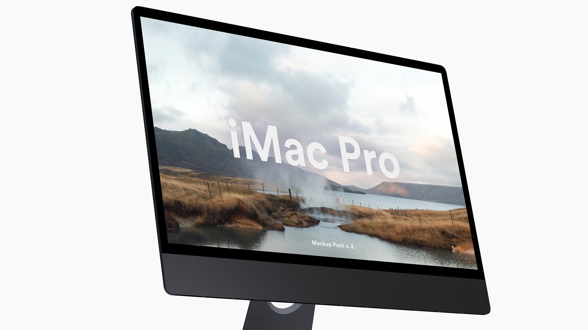 5K高分辨率iMac Pro一体机多角度样机模板 iMac Pro Kit（1621） -