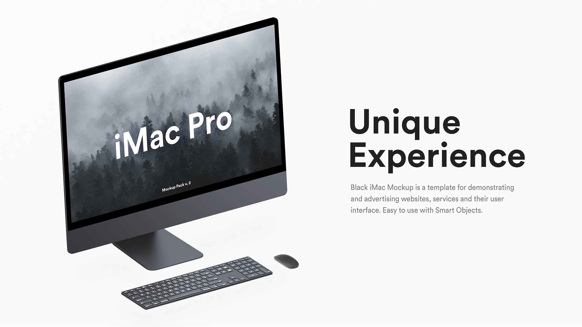 5K高分辨率iMac Pro一体机多角度样机模板 iMac Pro Kit（1621） -