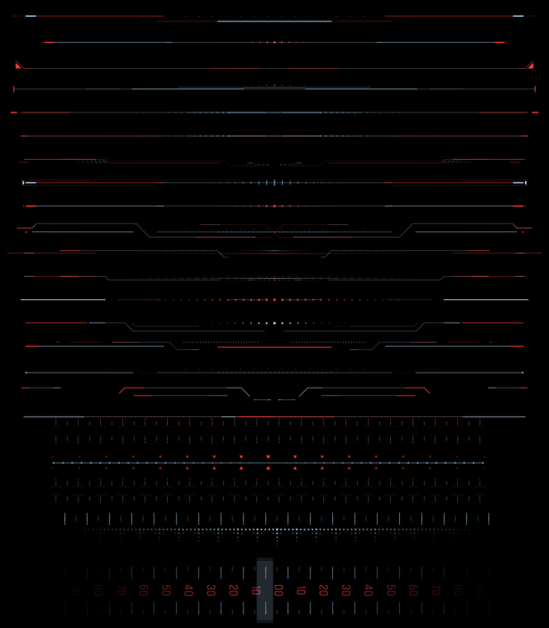 科技感画面HUD窗口扫描界面 HUD Screen Overlays（1654） -