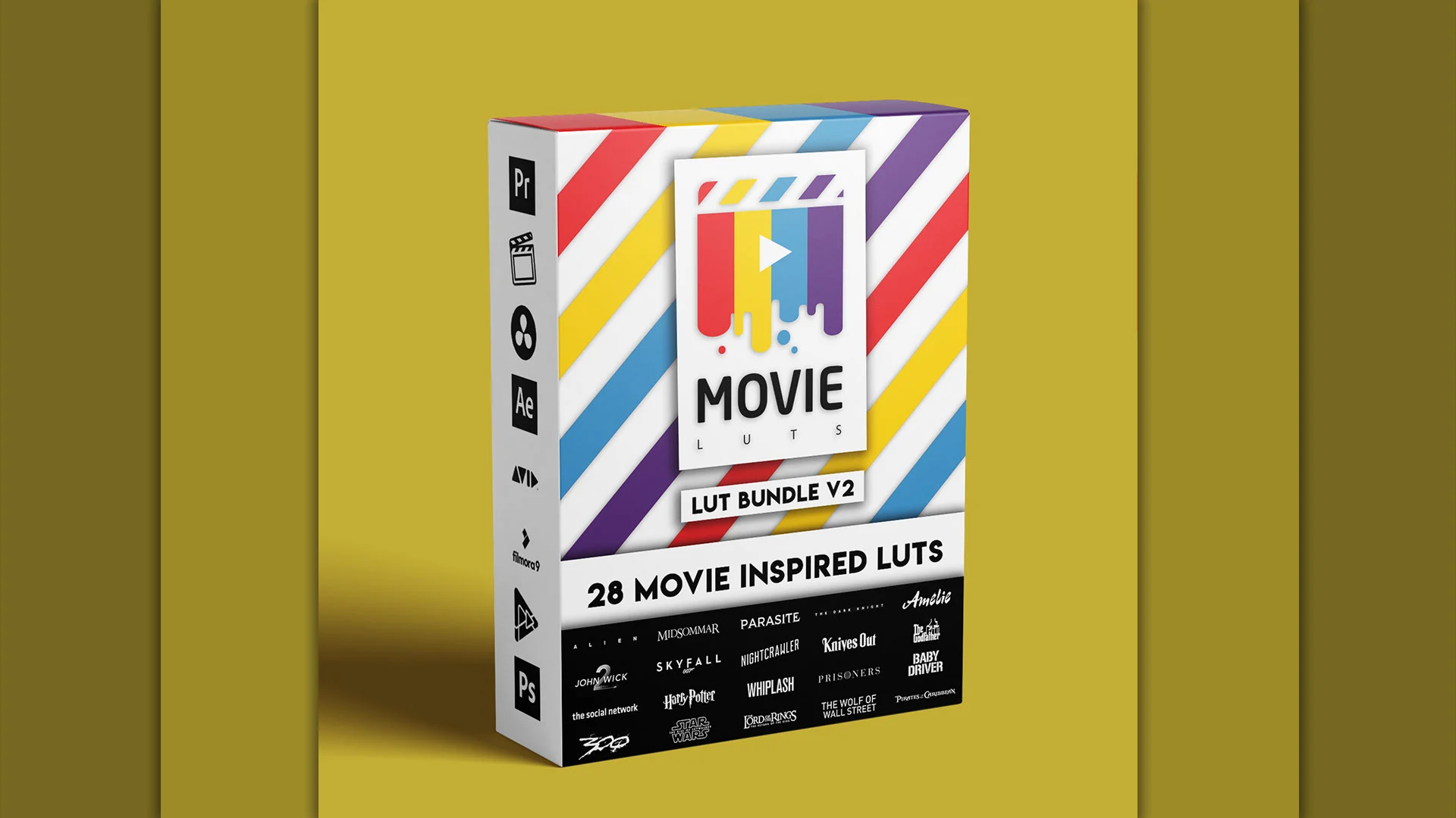 Movie LUTs Bundle V2  28种 好莱坞电影LUT外观 -