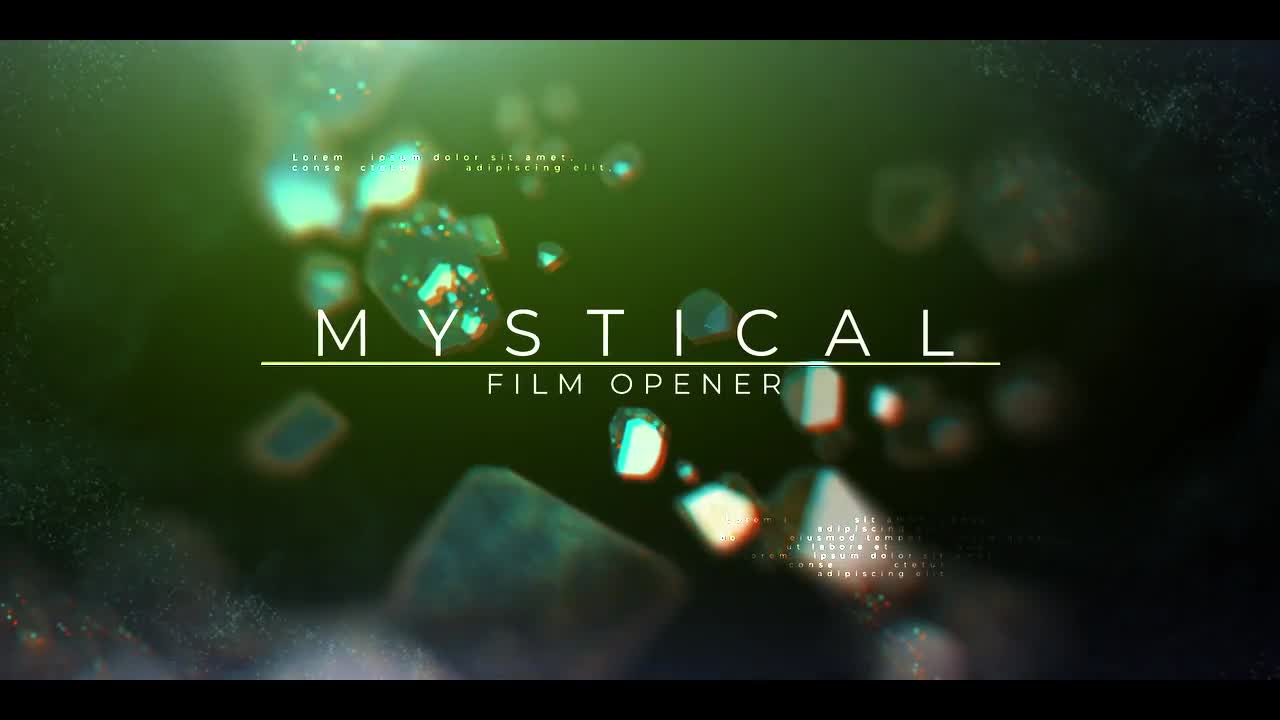 Mystical Film Opener 15种电影片头效果  DaVinci Resolve 达芬奇模板 -