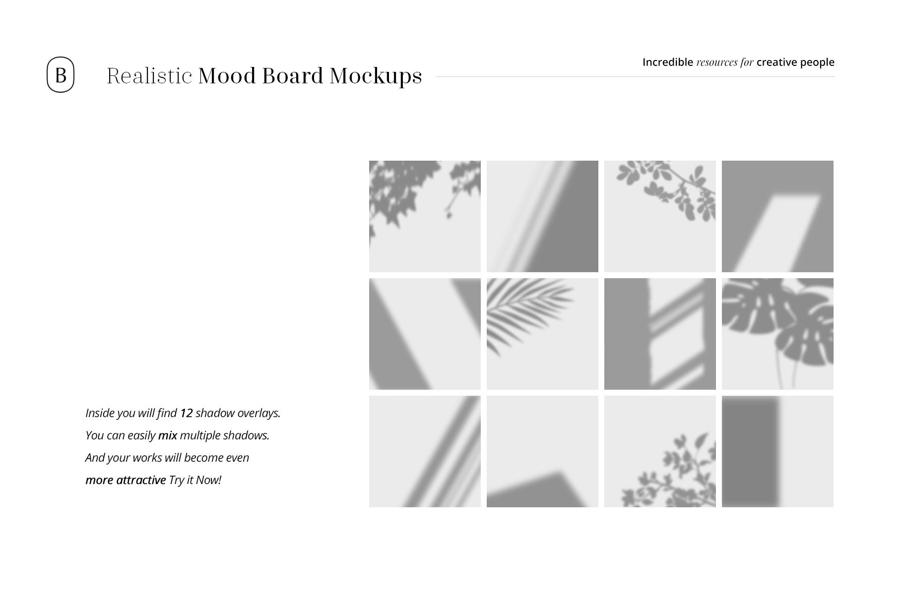 Realistic Mood Board Mockups vol.2 优质纹理照片Photoshop模板PSD -