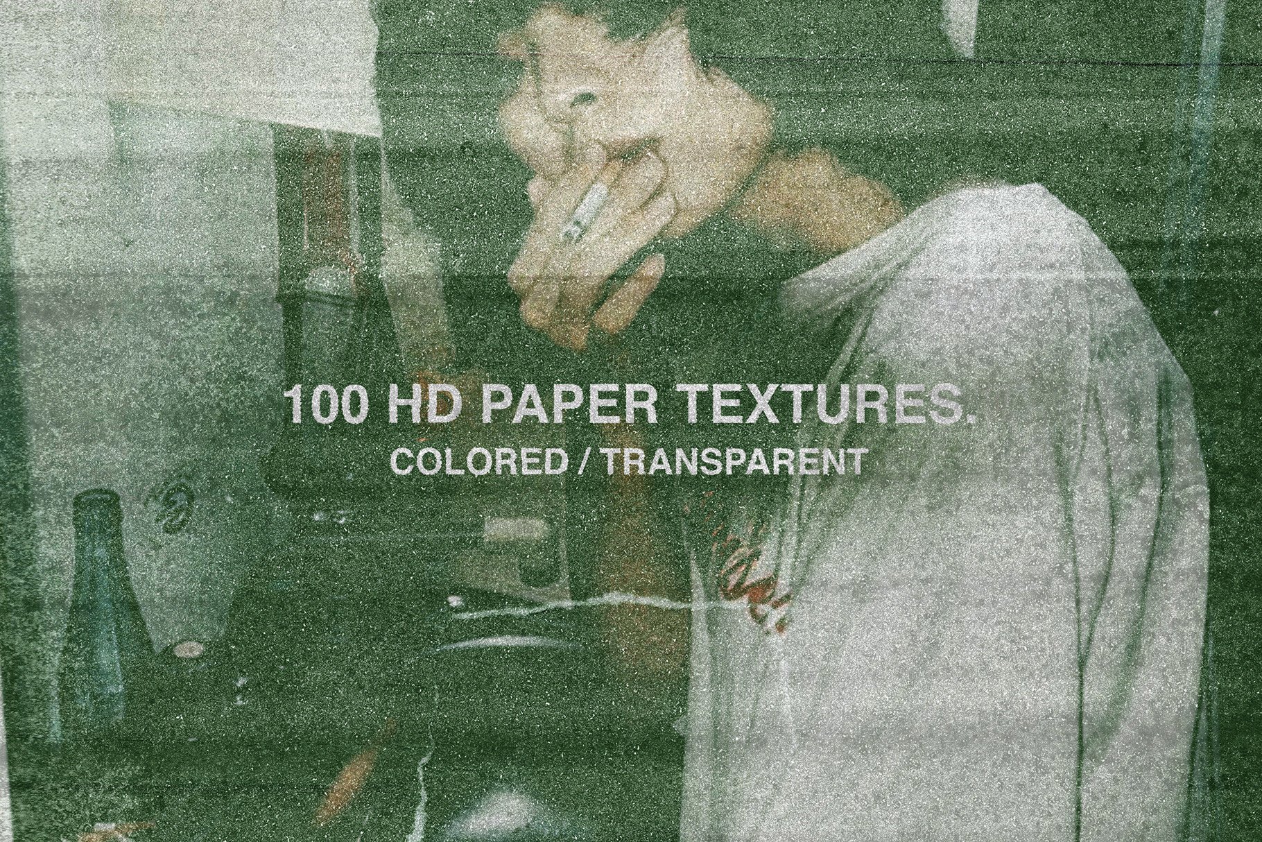 Papercut Texture Pack 半色调、褶皱、划痕、折痕、撕裂 剪纸纹理包 -