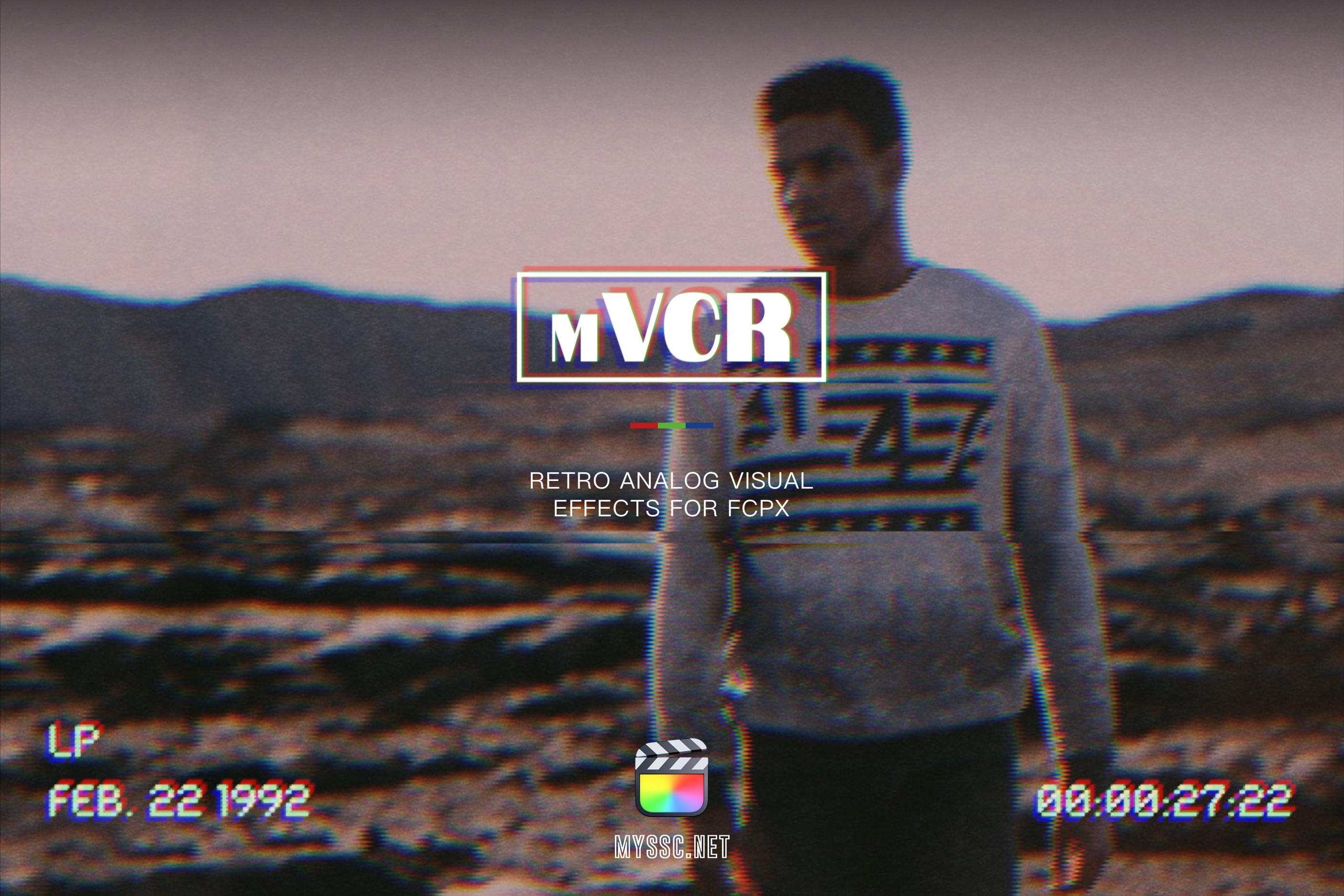 FCPX插件 -  mVCR 30种复古怀旧VCR视频模拟效果 -