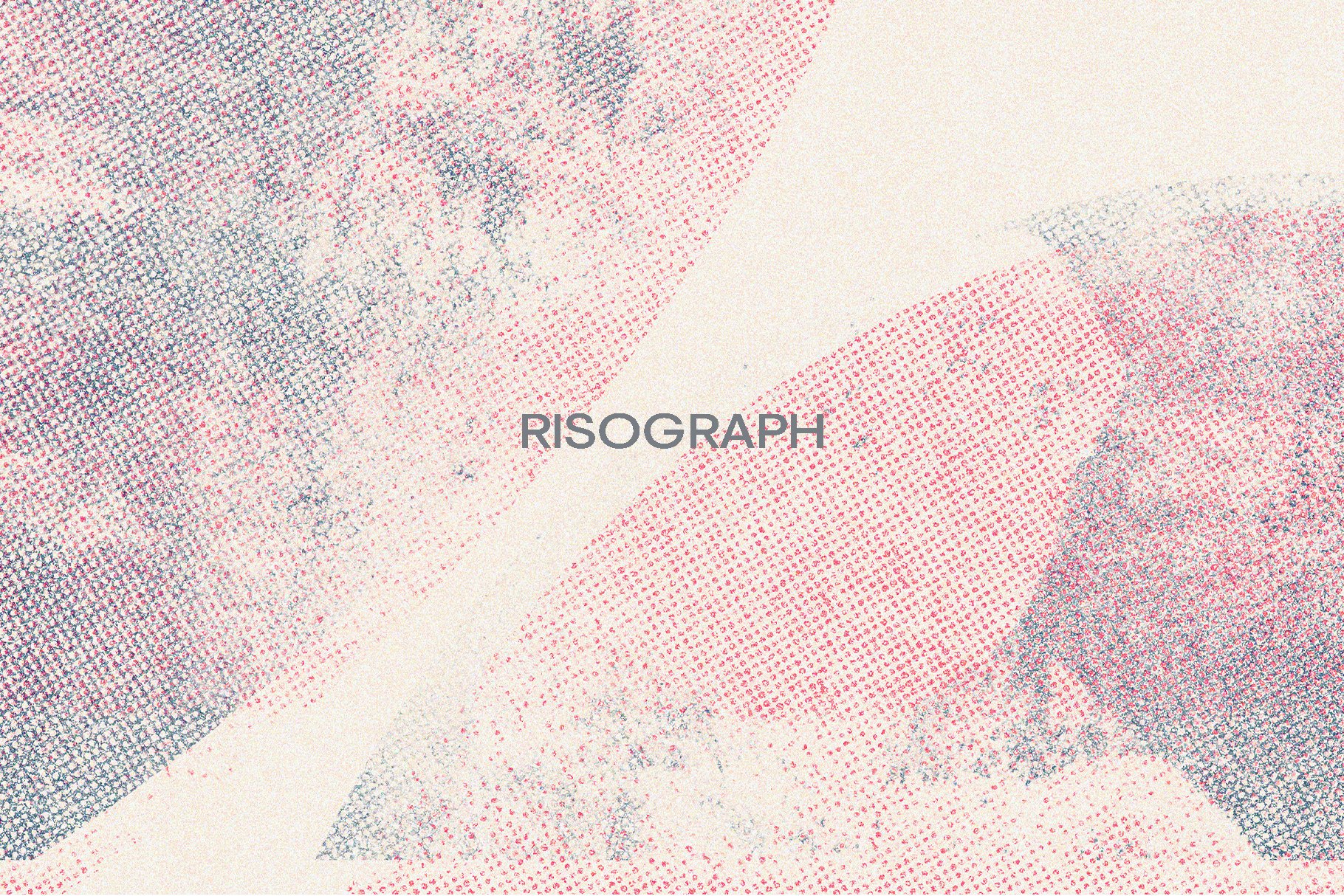 Risograph Textures and Posters 50张高分辨率复古风格纹理海报 -