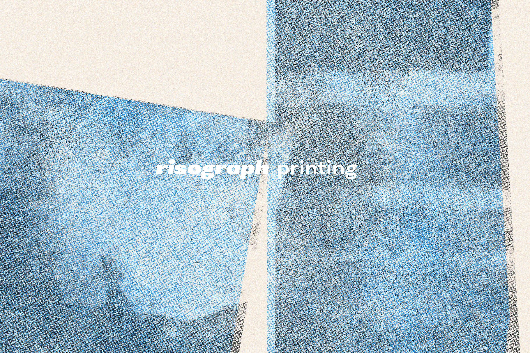 Risograph Textures and Posters 50张高分辨率复古风格纹理海报 -