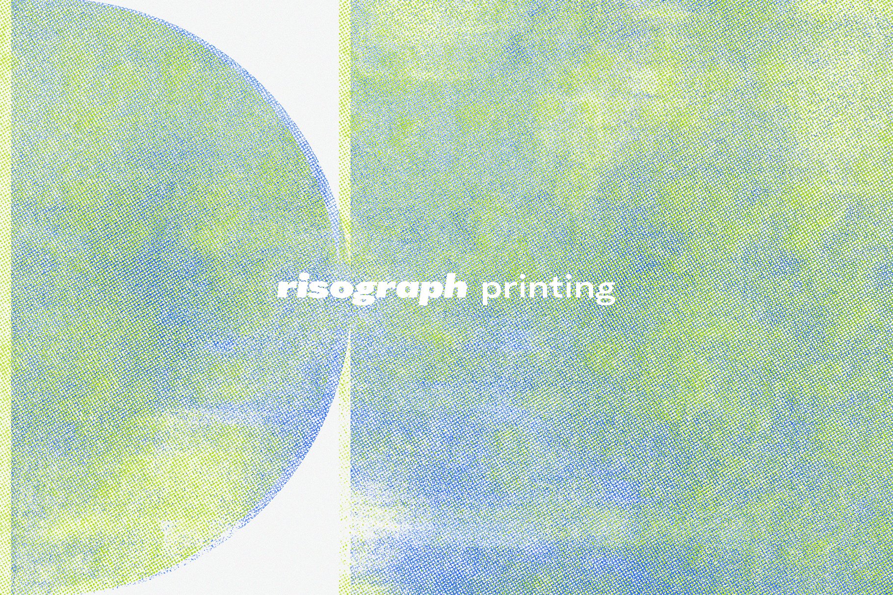 Risograph Textures and Posters 50张高分辨率复古风格纹理海报 -