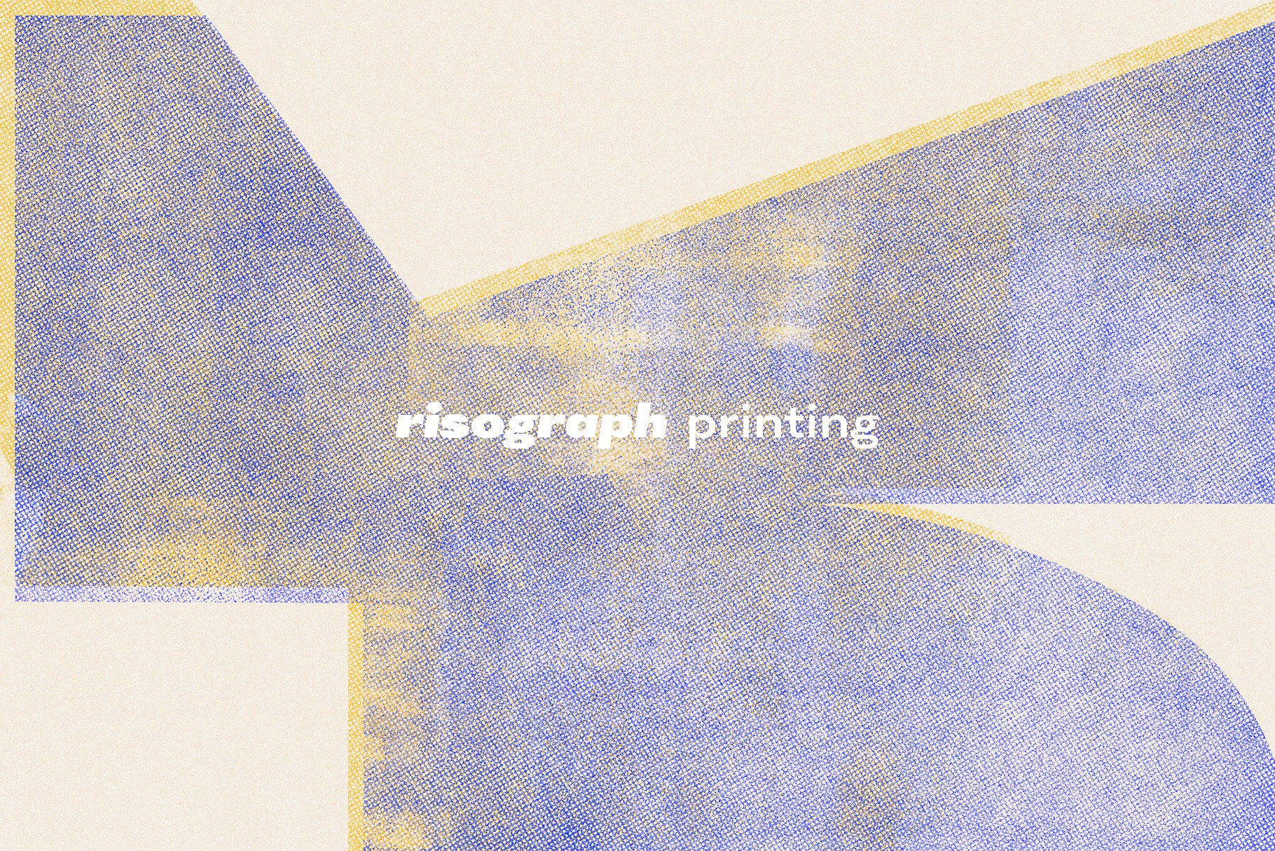 Risograph Textures and Posters 50张高分辨率复古风格纹理海报 -