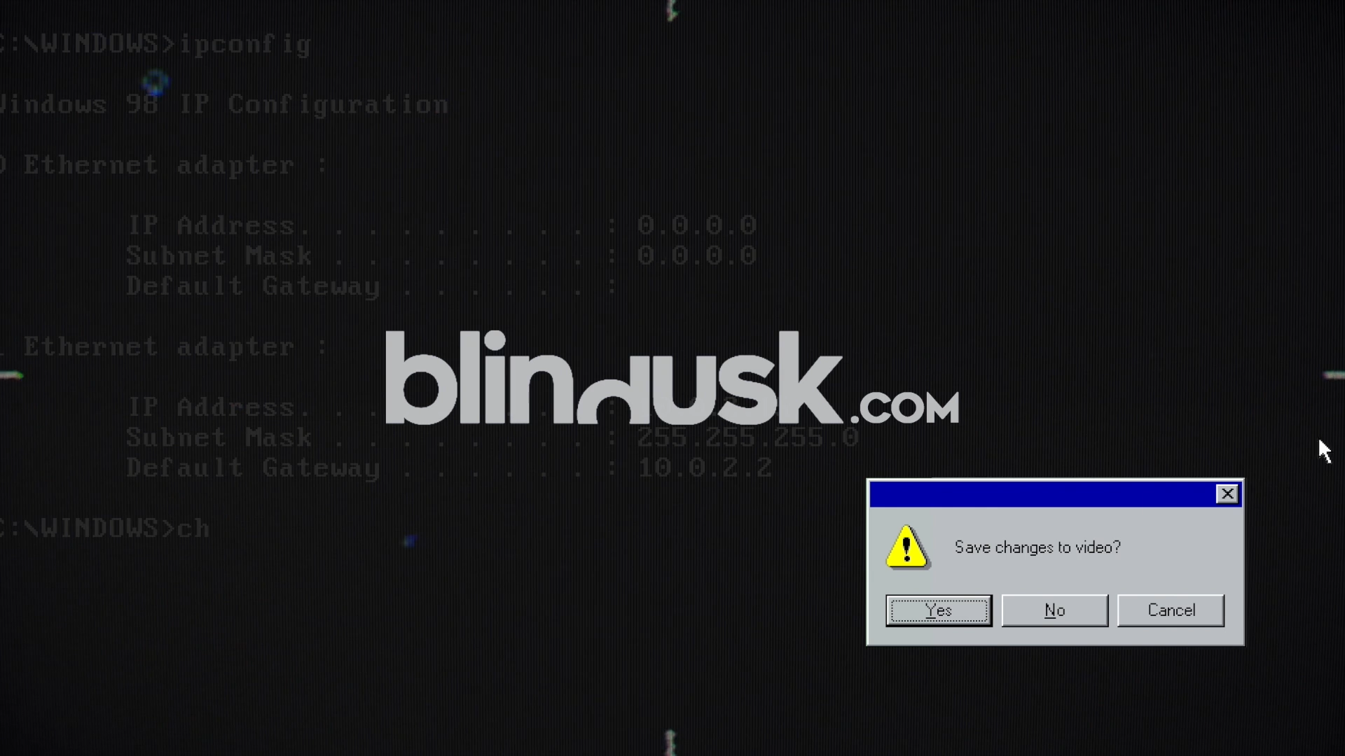 Blindusk - Visual Systems Windows 98 和 Mac OS X 错误弹出窗口、右键单击操作、进度条、控件 操作系统 4K 动画视觉效果+音效 -