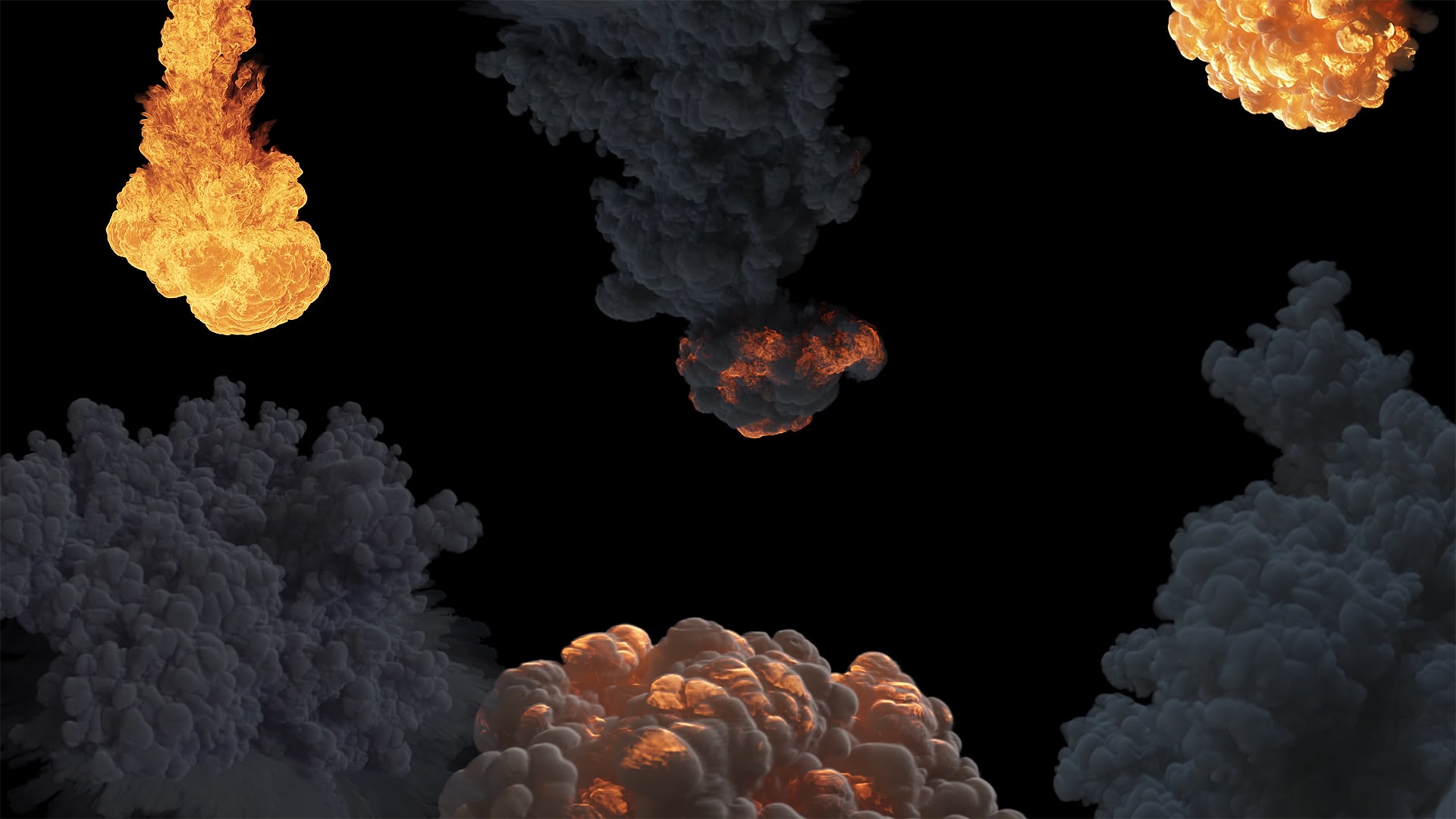 30 Massive VFX Explosions Pack 30个4K影视后期视频特效爆炸包 -