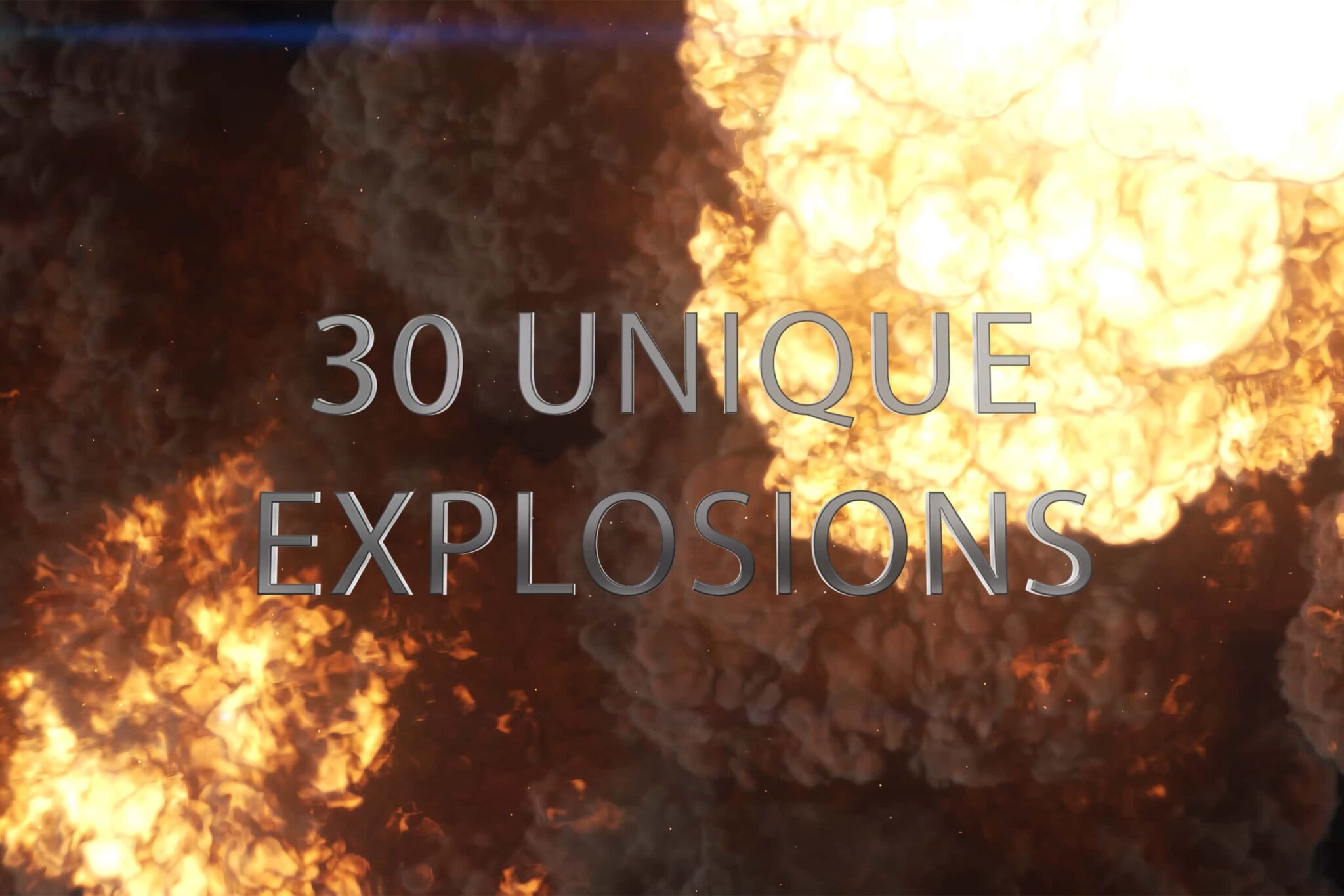 30 Massive VFX Explosions Pack 30个4K影视后期视频特效爆炸包 -