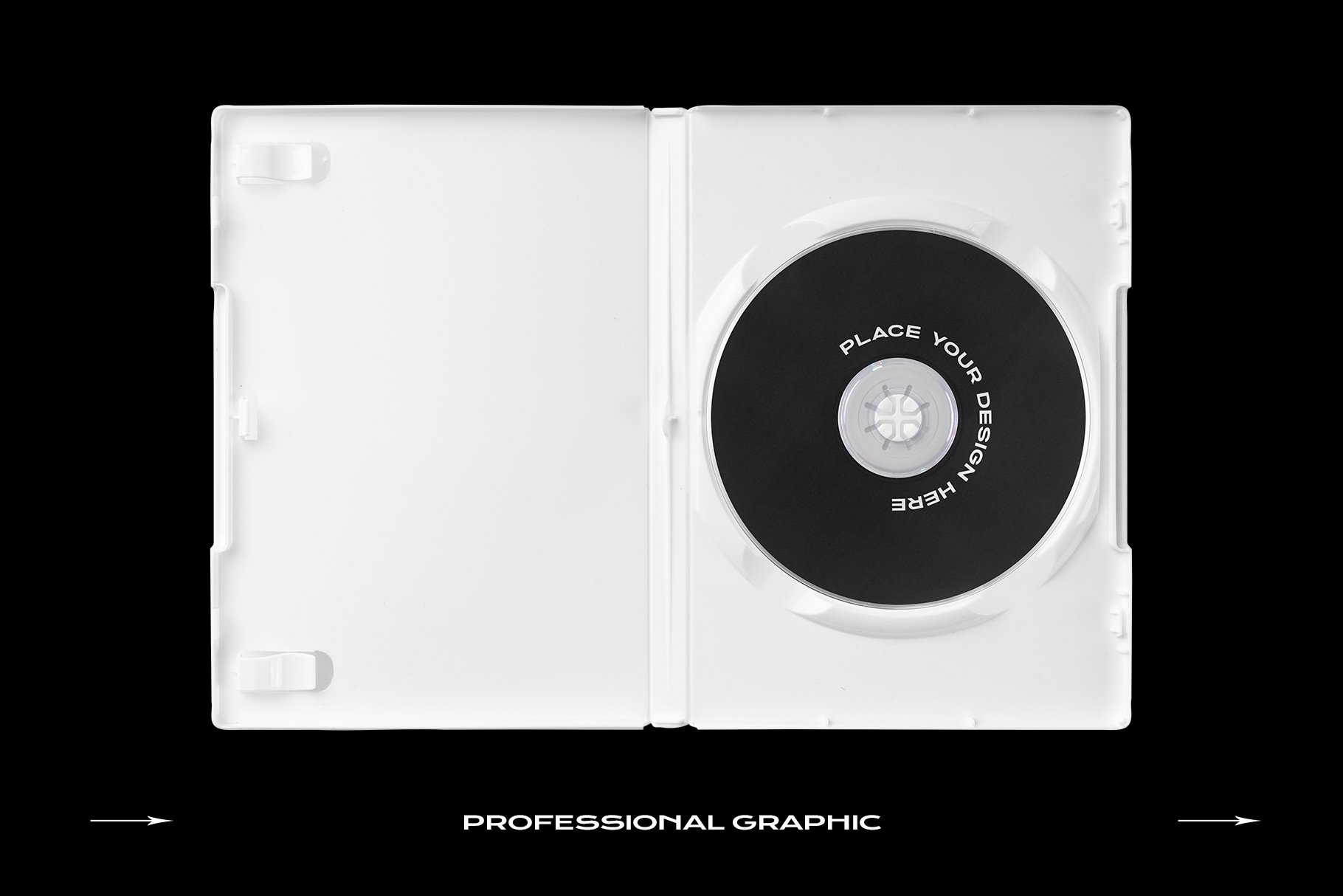 DVD Case Mockup Template Bundle Disc 光盘、盒子、贴纸、塑料袋样机PNG PSD模板 -