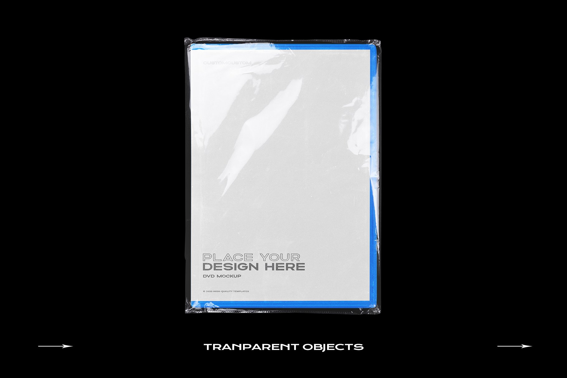 DVD Case Mockup Template Bundle Disc 光盘、盒子、贴纸、塑料袋样机PNG PSD模板 -