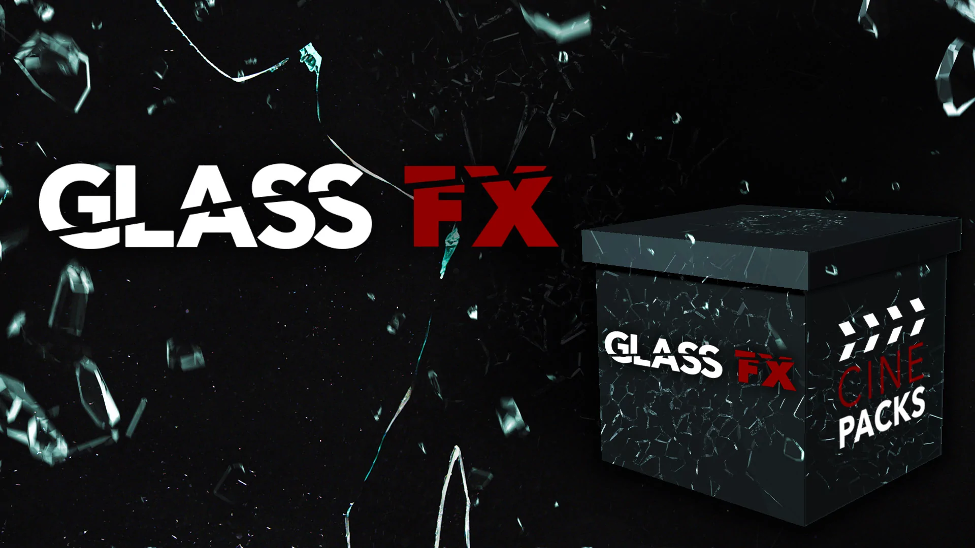 CinePacks Glass FX 30种高质量4K玻璃碎裂冲击和玻璃破碎音效 -