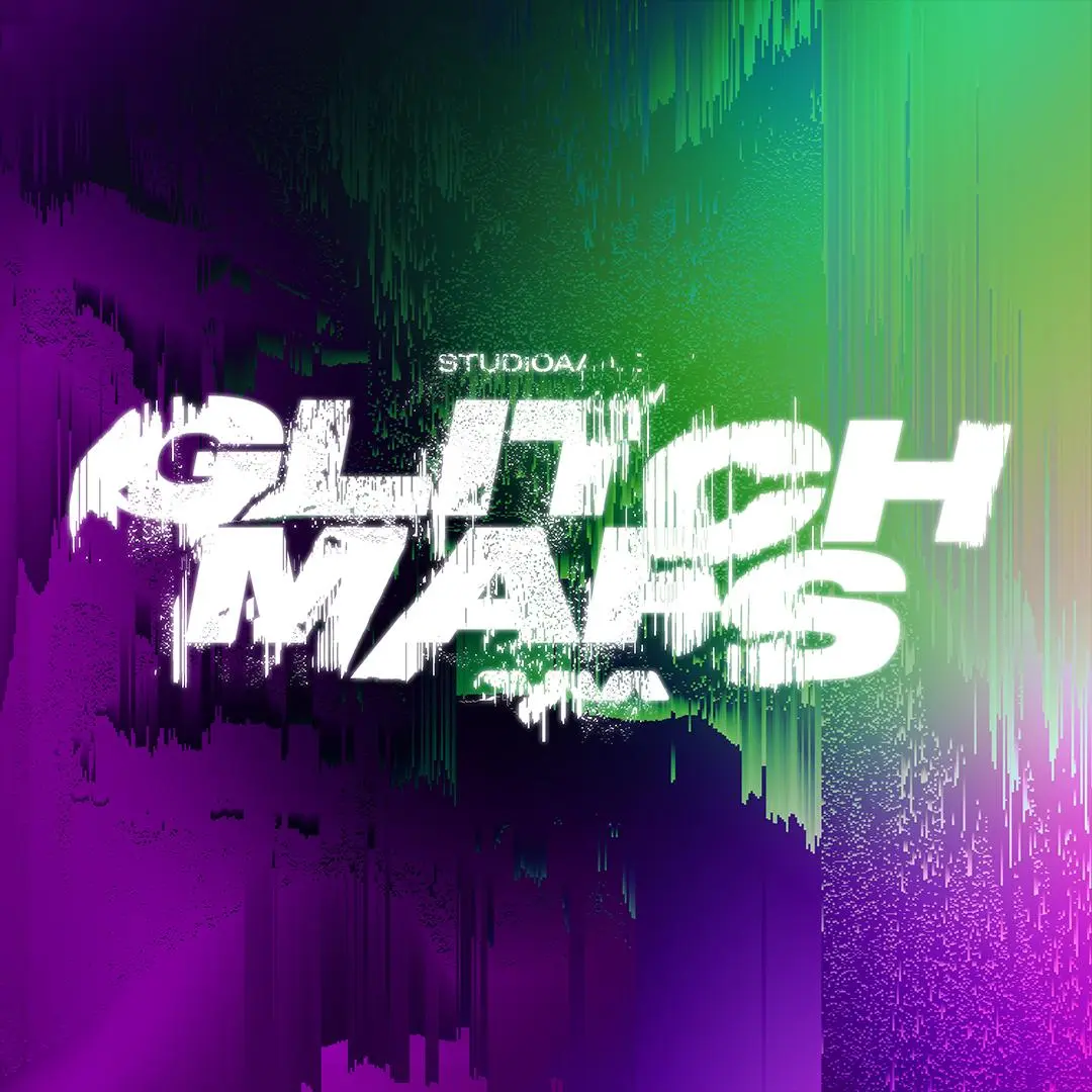 AAA - Glitch Maps 故障置换贴图 Photoshop文字效果 -