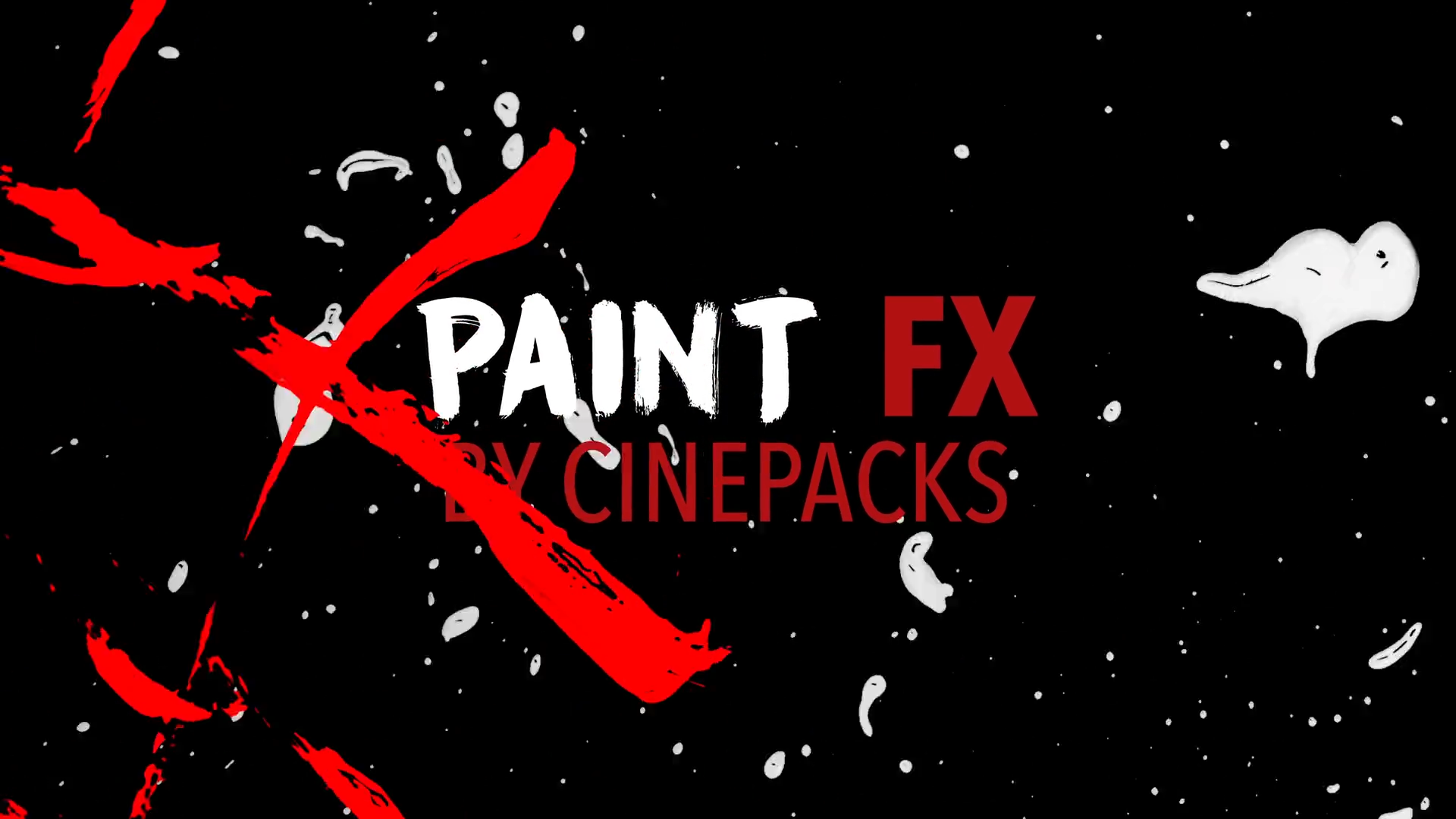 CinePacks - PAINT FX 30多种油漆特效动画视频过渡叠加 -