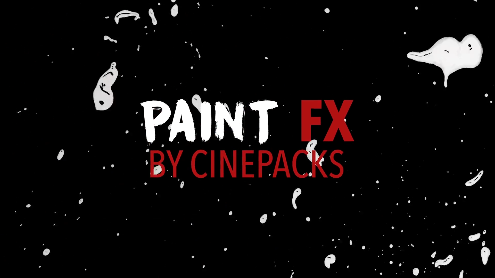 CinePacks - PAINT FX 30多种油漆特效动画视频过渡叠加 -