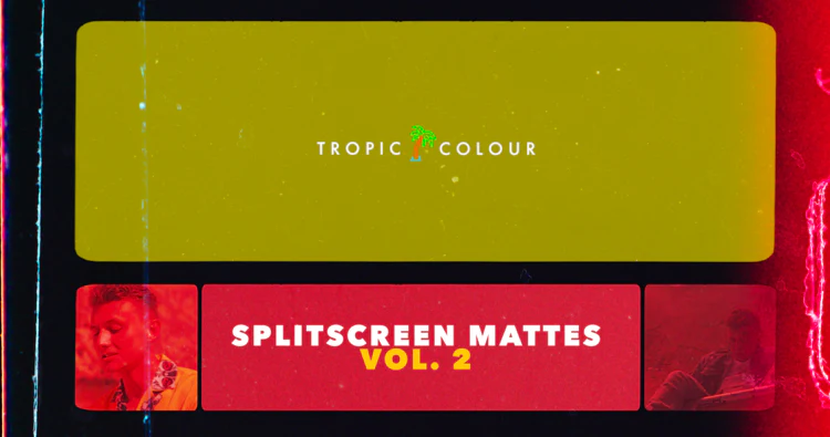 Tropic Colour 20种8K胶片扫描分屏遮罩 SPLIT SCREEN FILM MATTES VOL.2 -