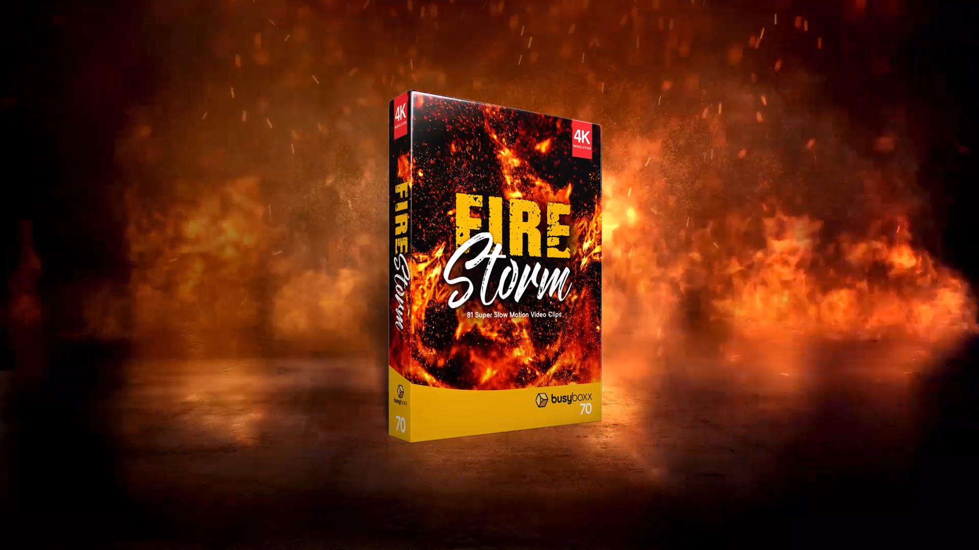 BusyBoxx - V70 Fire Storm 81种 4K 创意火焰电影特效合成 -