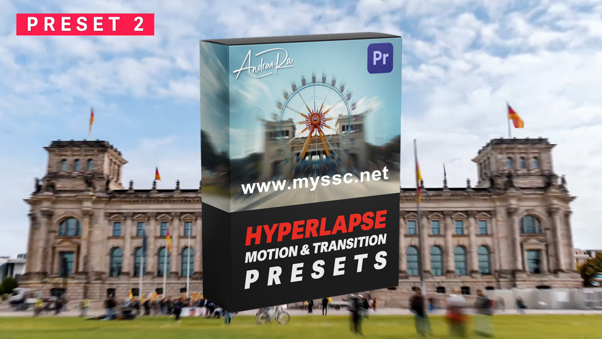 Andras Ra 10个PR预设延时摄影运动拉伸推进旋转过渡效果 Hyperlapse Motion & Transition Presets (Premiere Pro) -