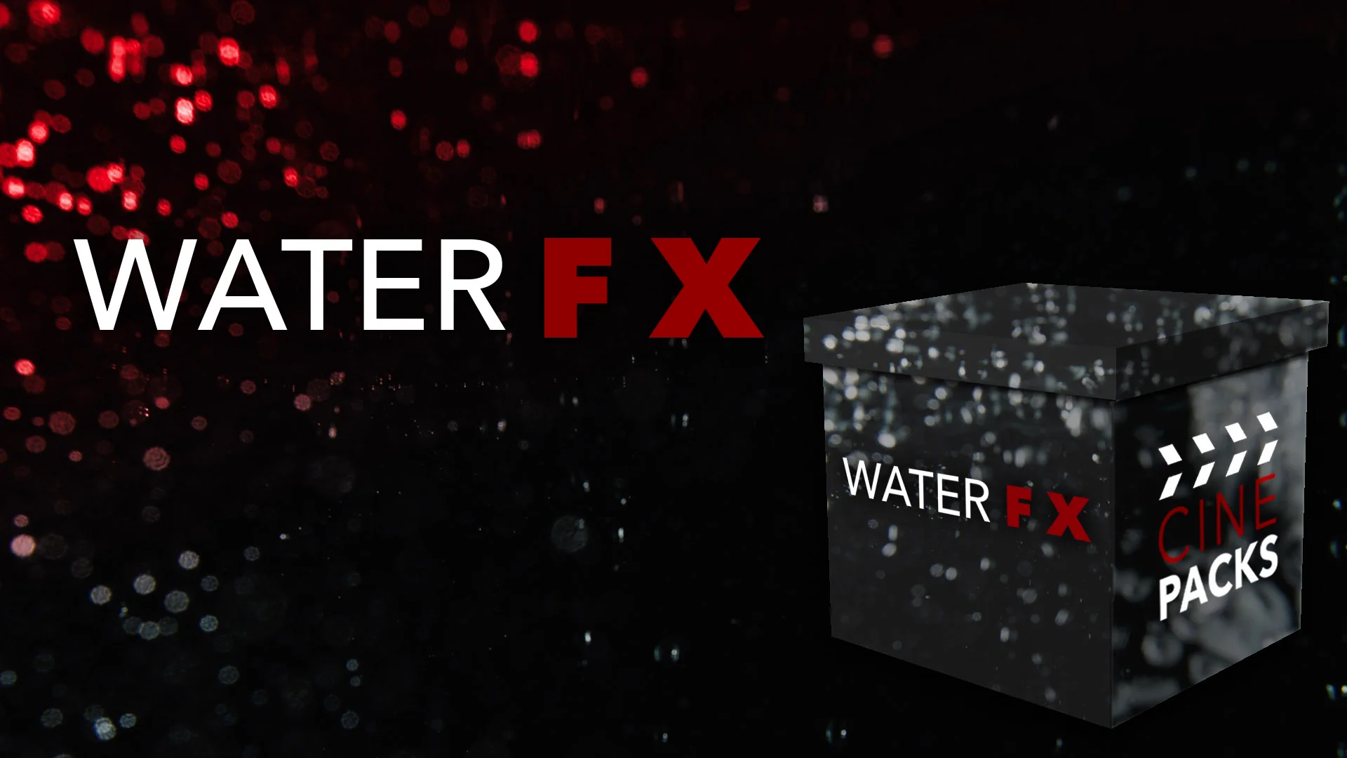 CinePacks - WATER FX 4K 影视后期液体水的飞溅气泡效果+水声音效 -