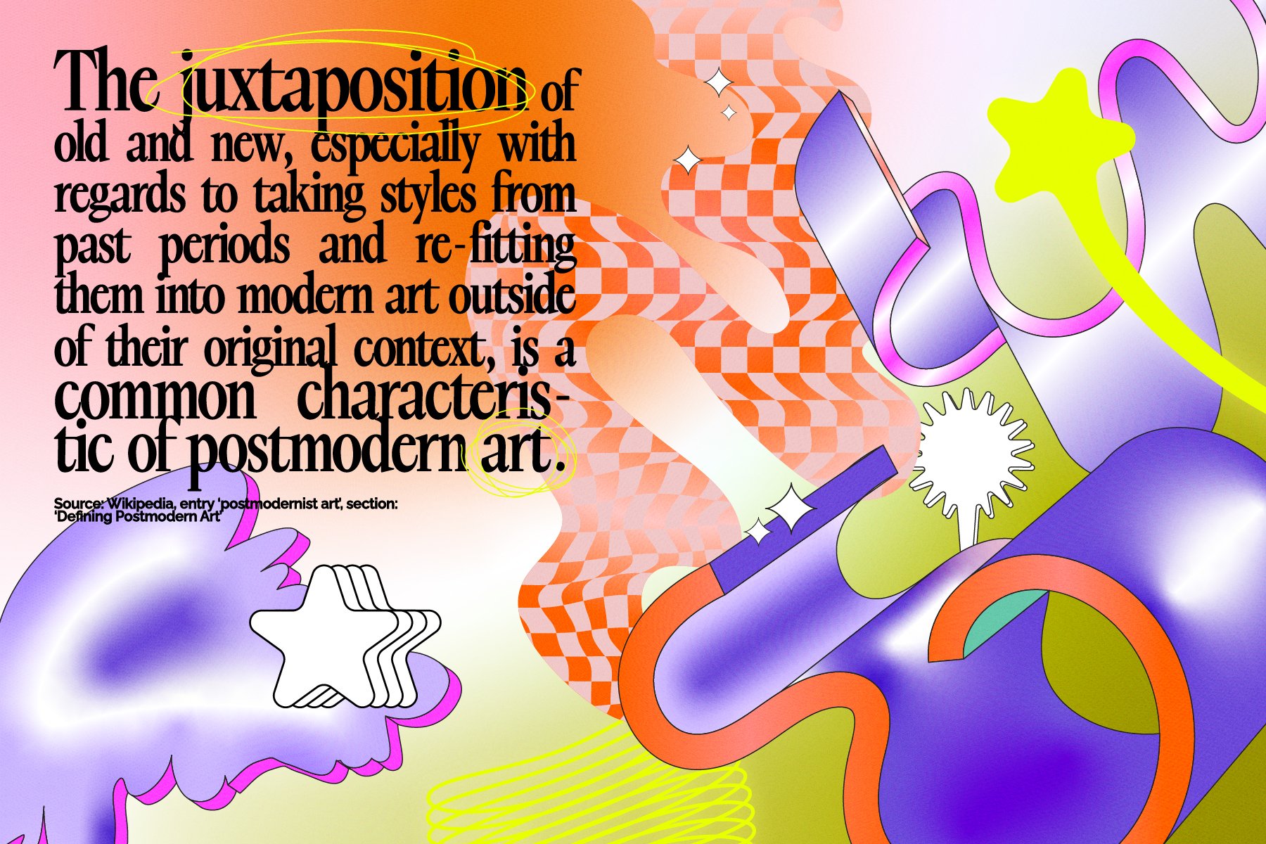 Postmodern Squiggle 2 Vector Clipart 复古后现代波浪形 PART2 PNG、AI矢量图抽象形状剪贴画 (波浪形、3D 形状、发光图形、涂鸦等!) -