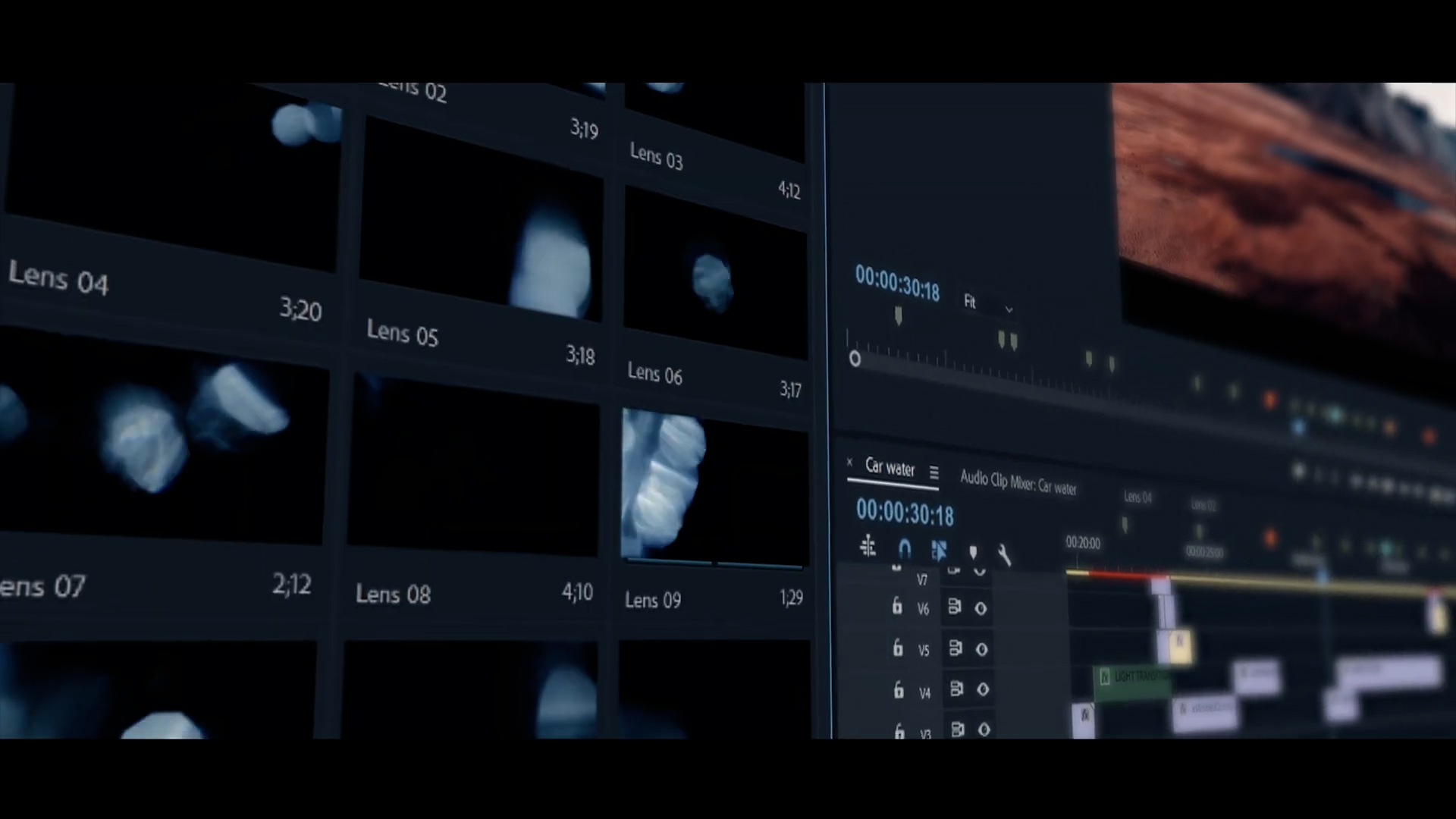 DaVinci Resolve 达芬奇模板 镜头光晕、光线过渡、漏光效果转场过渡 Light FX -