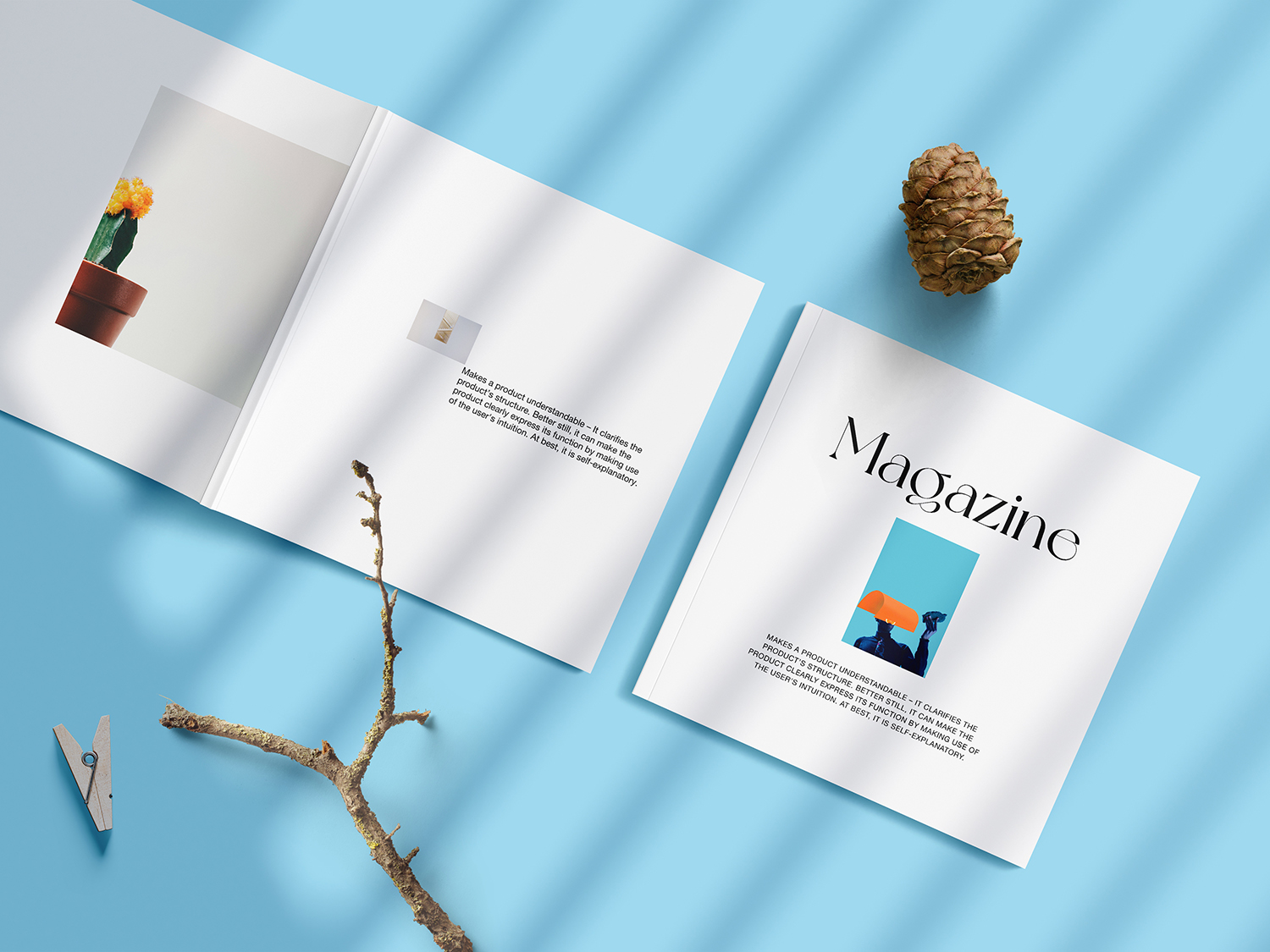 Magazine Mockup Bundle 80多个摄影后期照片杂志画册打印样机模型设计套装包Photoshop模板 -