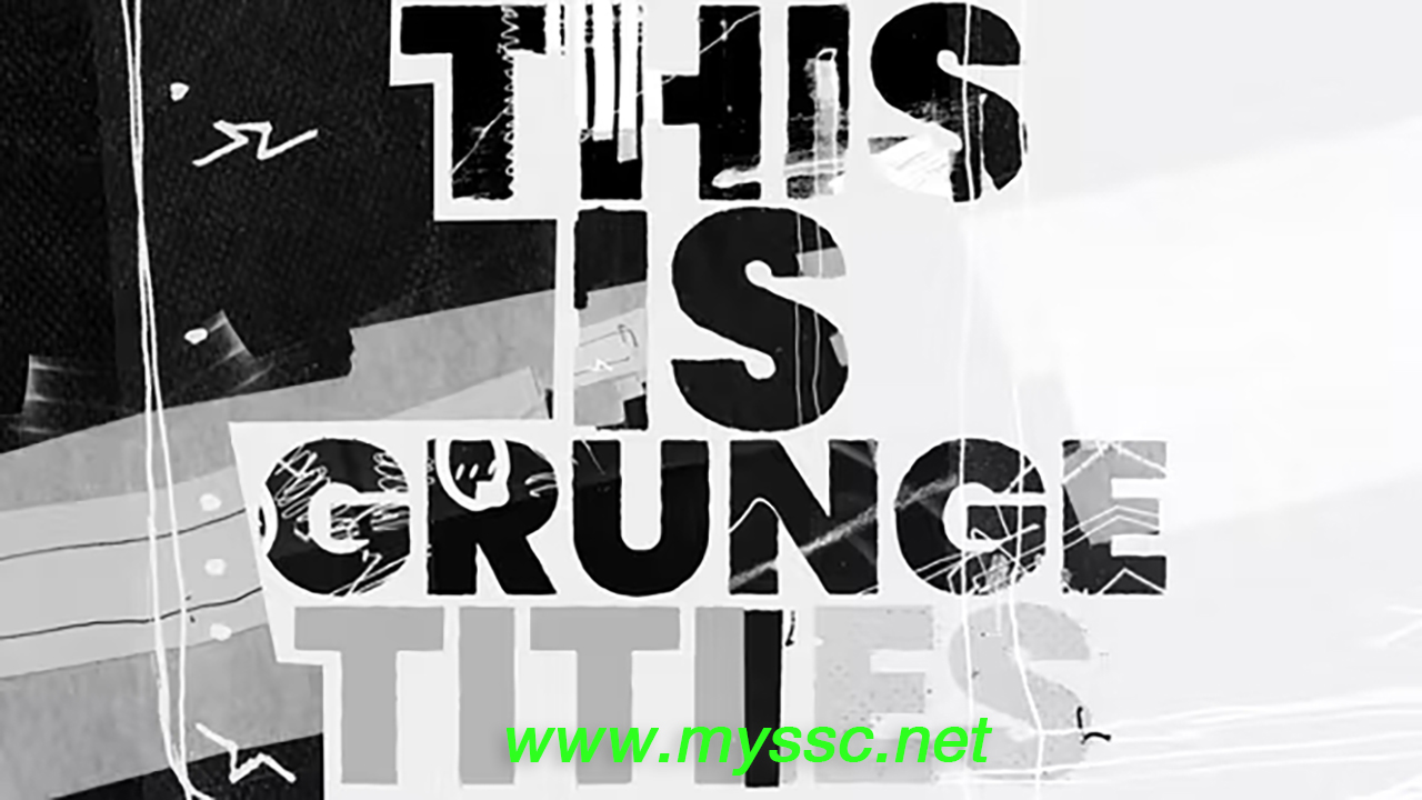 Grunge Titles Presets 15个复古做旧垃圾标题动画预设AE模板 -