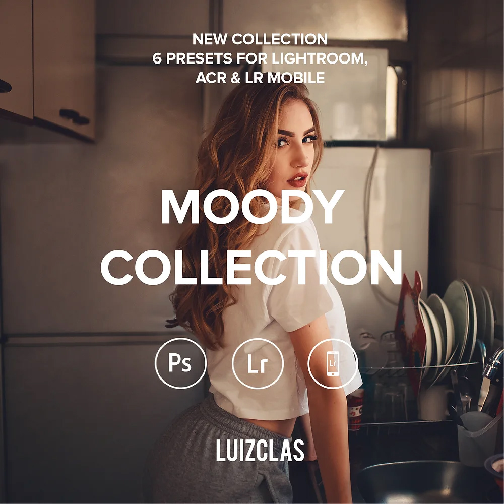 LUIZCLAS – 6个都市田园风光人像情绪系列电脑端和手机端LR预设 MOODY COLLECTION -