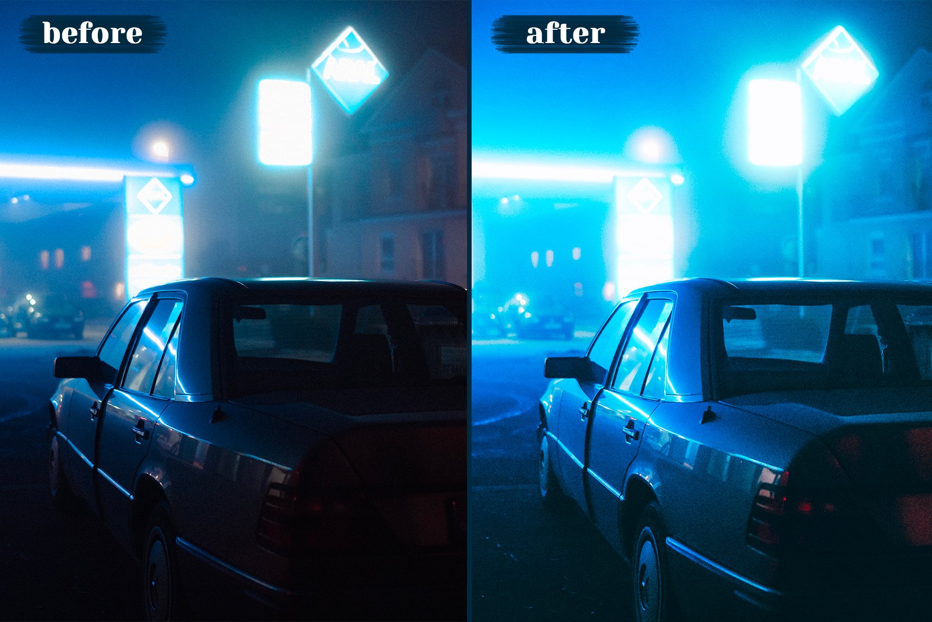 Night Lightroom Presets 10个夜间摄影都市扫街人文人像自然摄影和霓虹灯摄影 Lightroom 预设 -