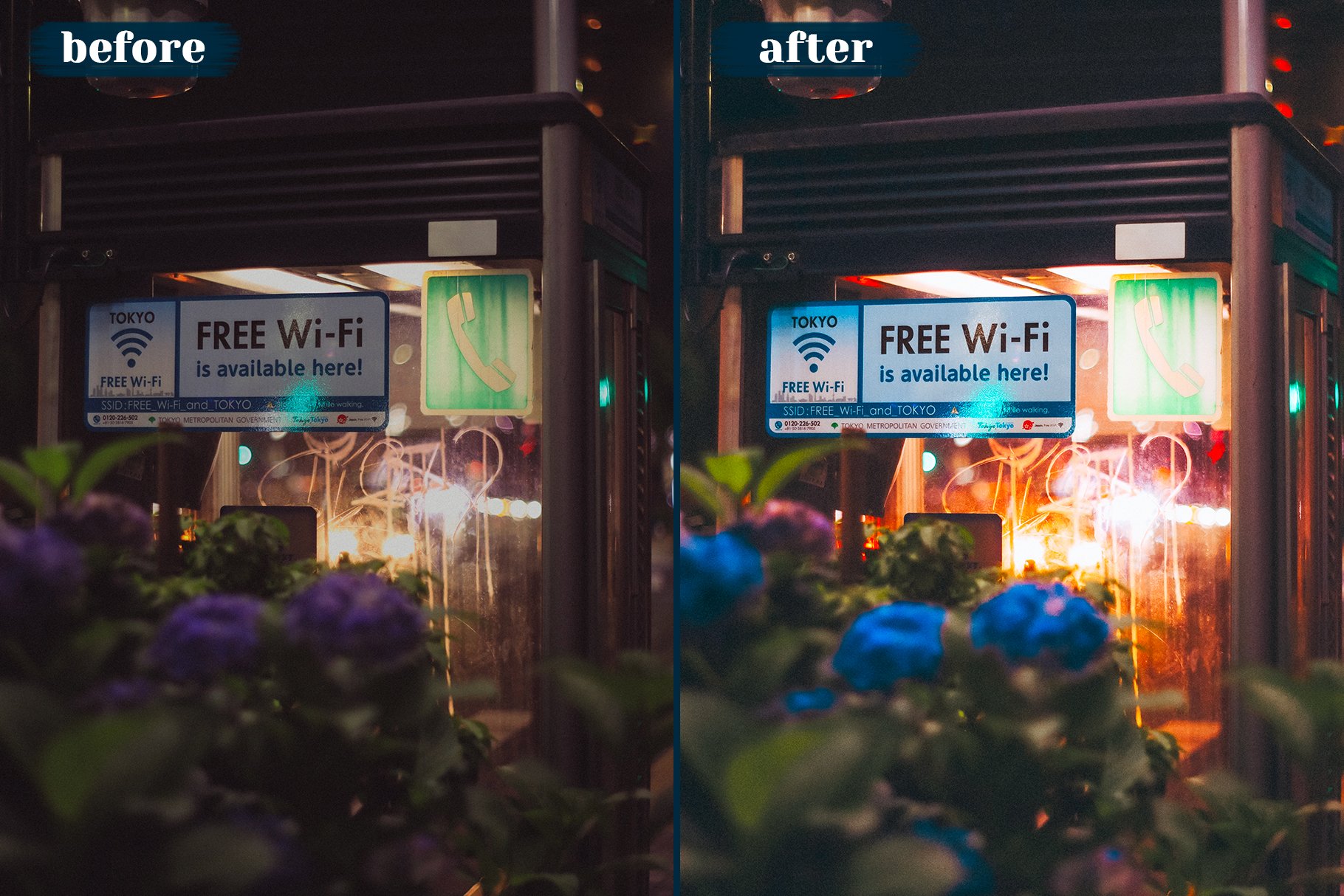 Night Lightroom Presets 10个夜间摄影都市扫街人文人像自然摄影和霓虹灯摄影 Lightroom 预设 -