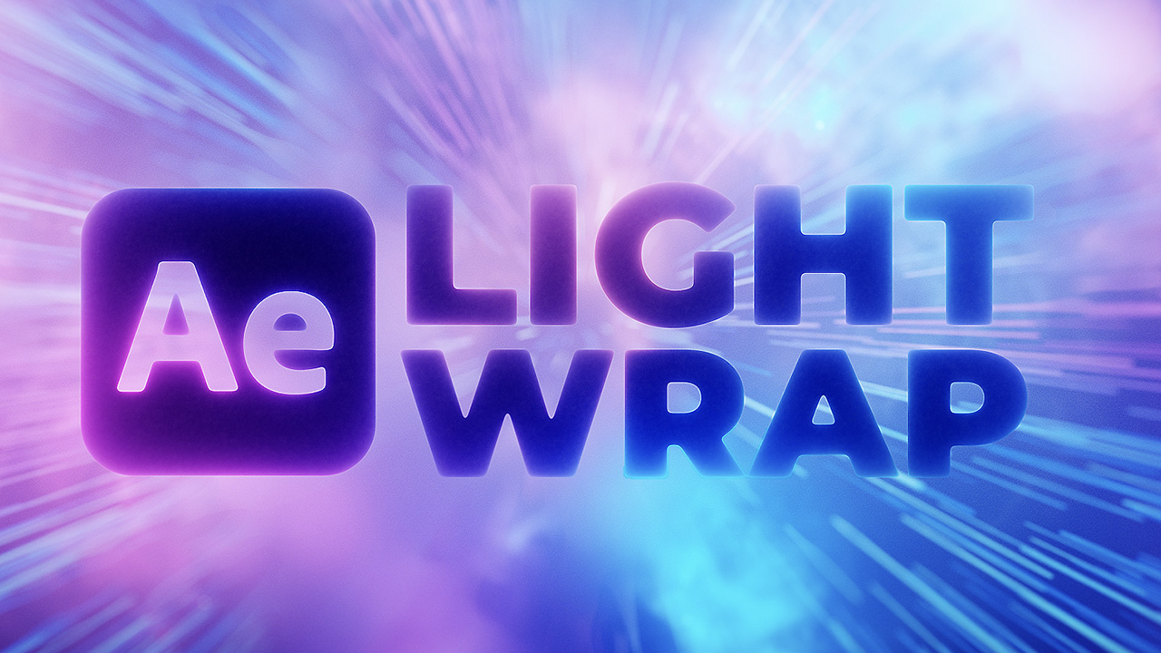 AE插件 - Light Wrap 极亮光扩散光环绕插件背景、天空、火焰视频发光效果After Effects 插件 -