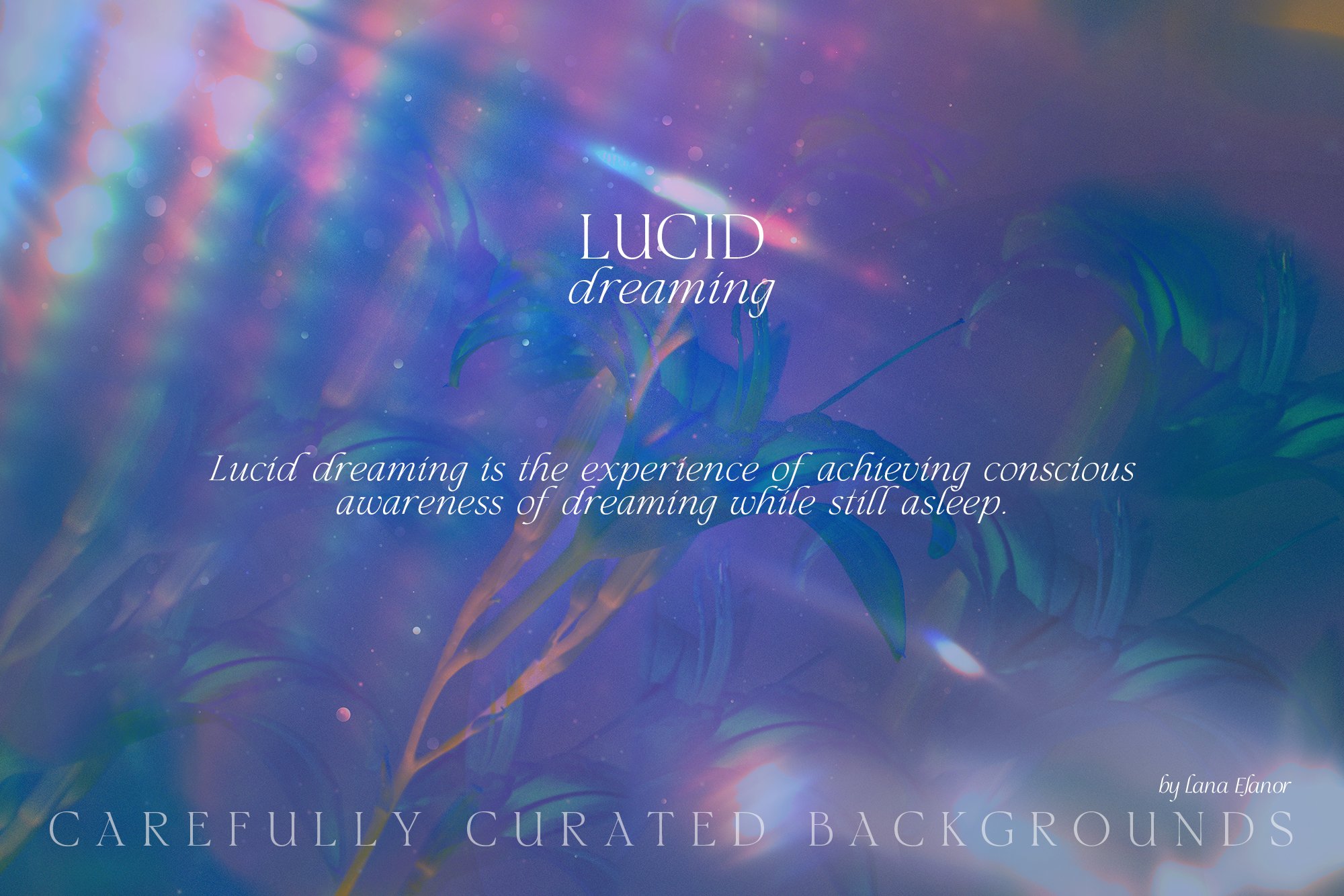 30张活力抽象时尚艺术梦幻高分辨率时髦海报设计背景纹理 LUCID DREAMING abstract psychedelic -