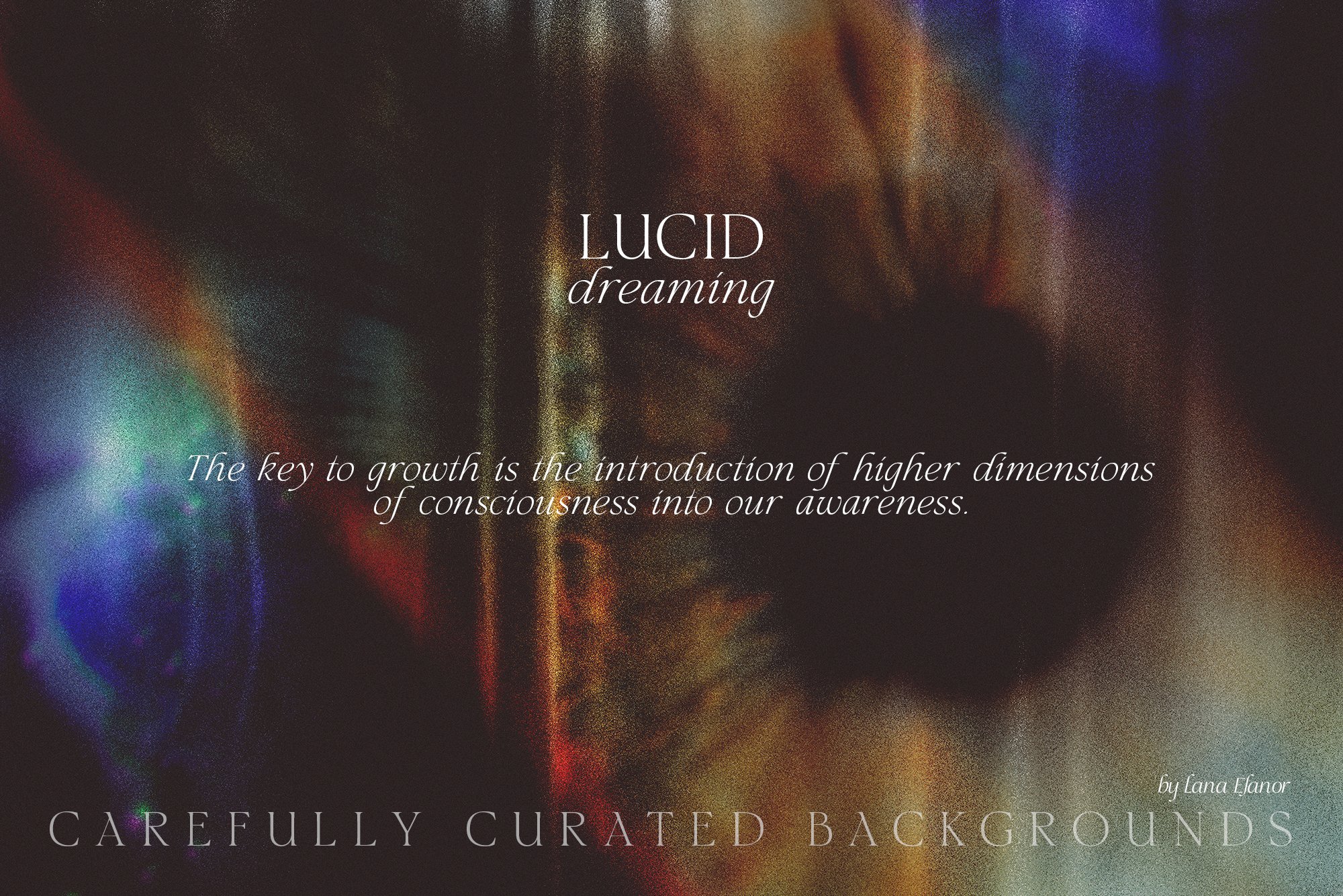 30张活力抽象时尚艺术梦幻高分辨率时髦海报设计背景纹理 LUCID DREAMING abstract psychedelic -