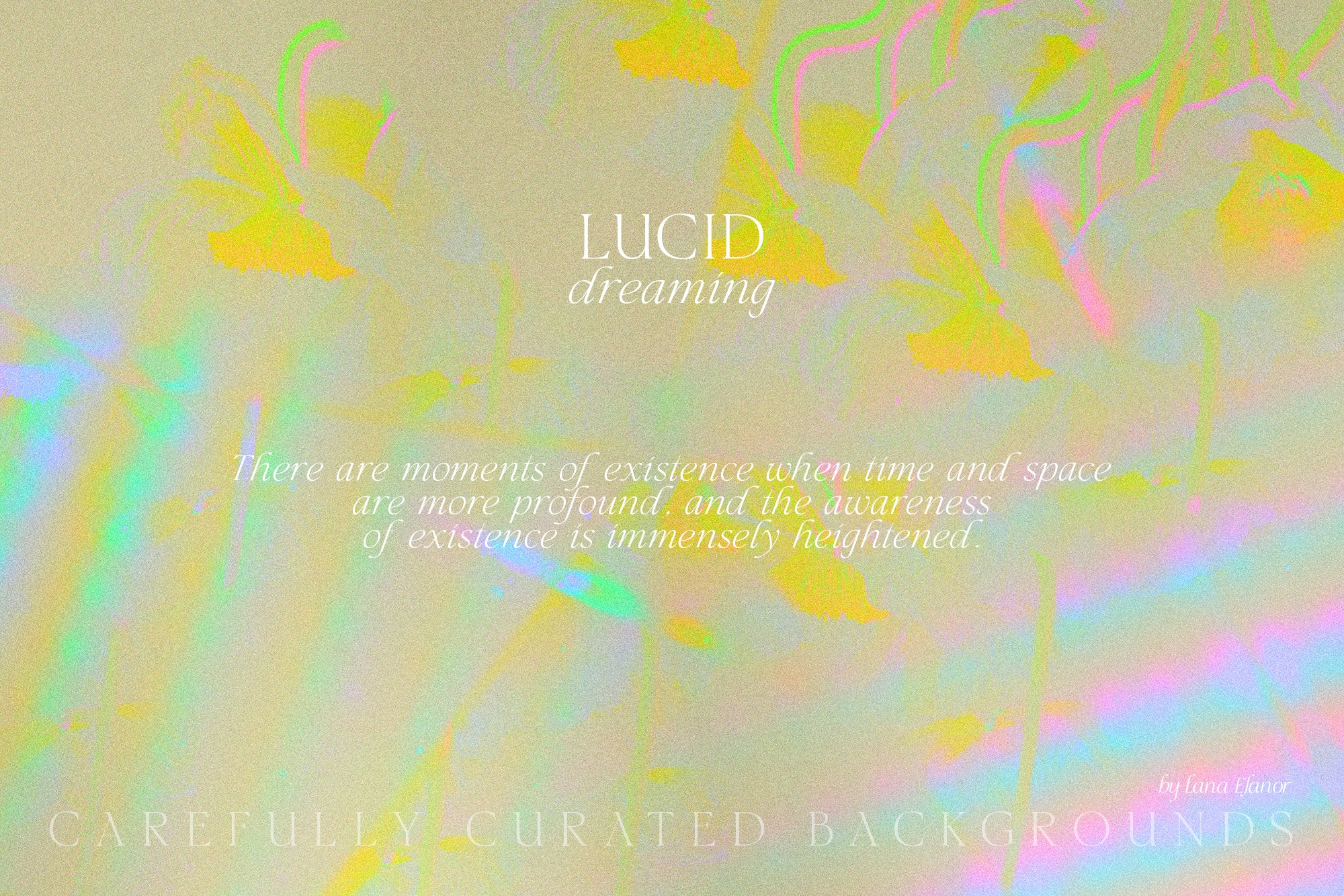 30张活力抽象时尚艺术梦幻高分辨率时髦海报设计背景纹理 LUCID DREAMING abstract psychedelic -