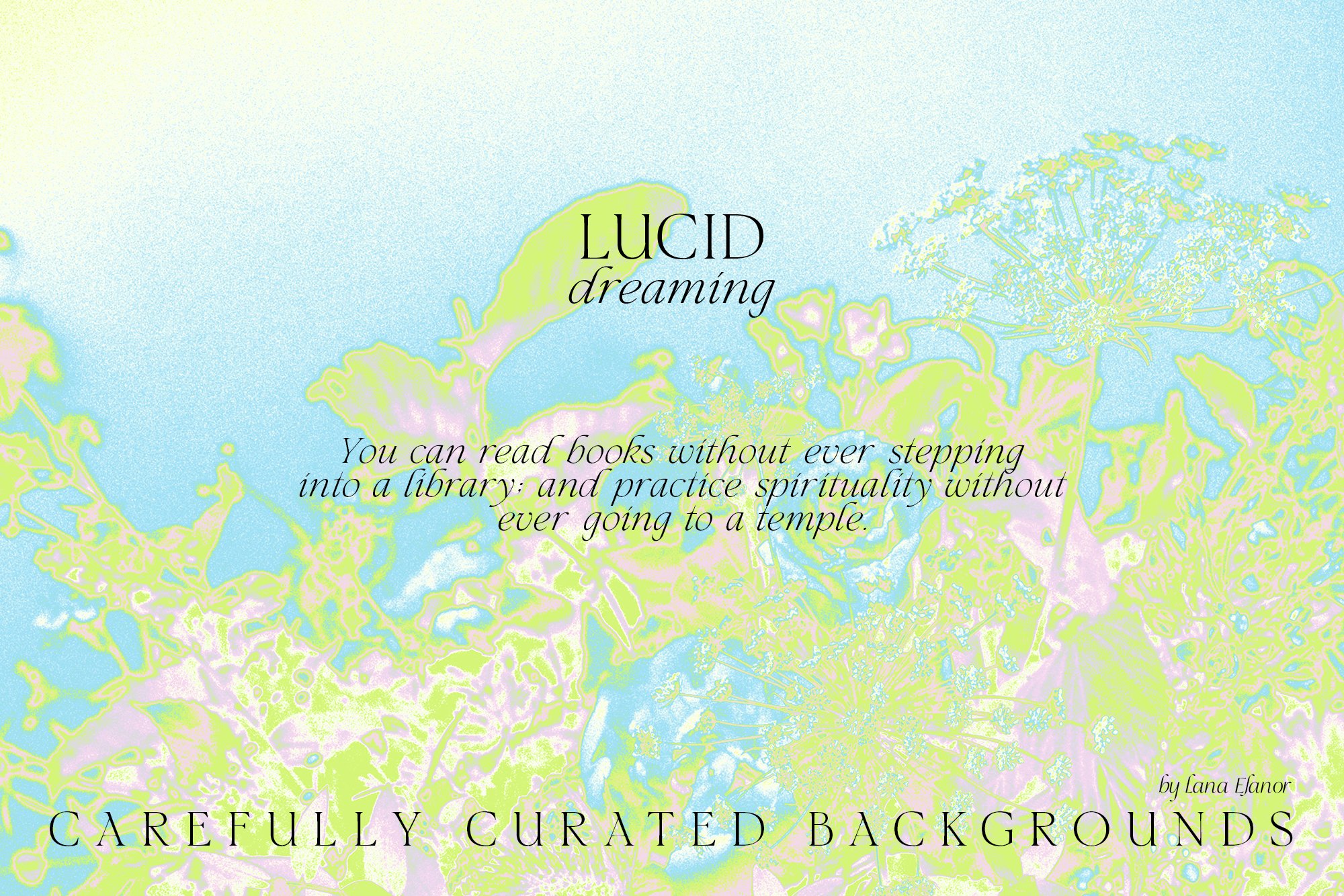 30张活力抽象时尚艺术梦幻高分辨率时髦海报设计背景纹理 LUCID DREAMING abstract psychedelic -