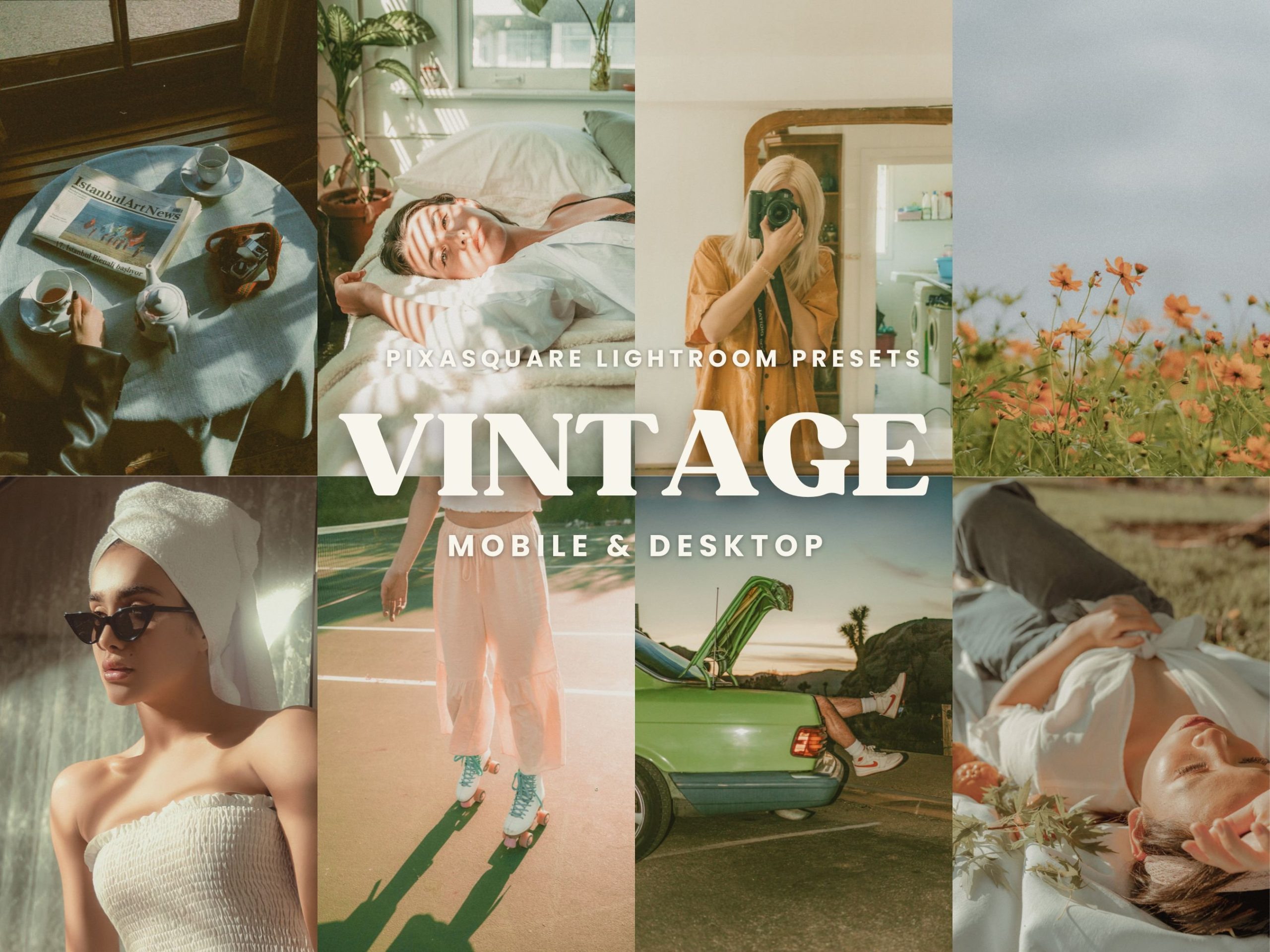 10个复古胶片博主网红人像LR预设 Vintage Film Lightroom Presets -