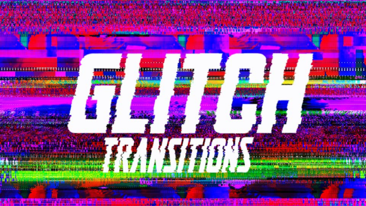 达芬奇预设：10种故障毛刺扭曲转场过渡 Drag-N-Drop Glitch Transitions Vol.1 -