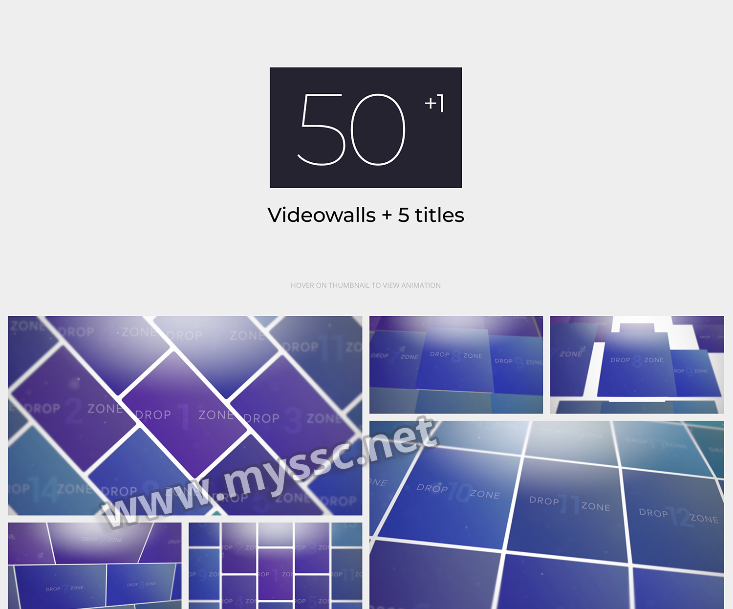 FCPX插件：50个通用多屏幕相册照片排版展示视频动画插件 MotionVFX - mVideoWall -