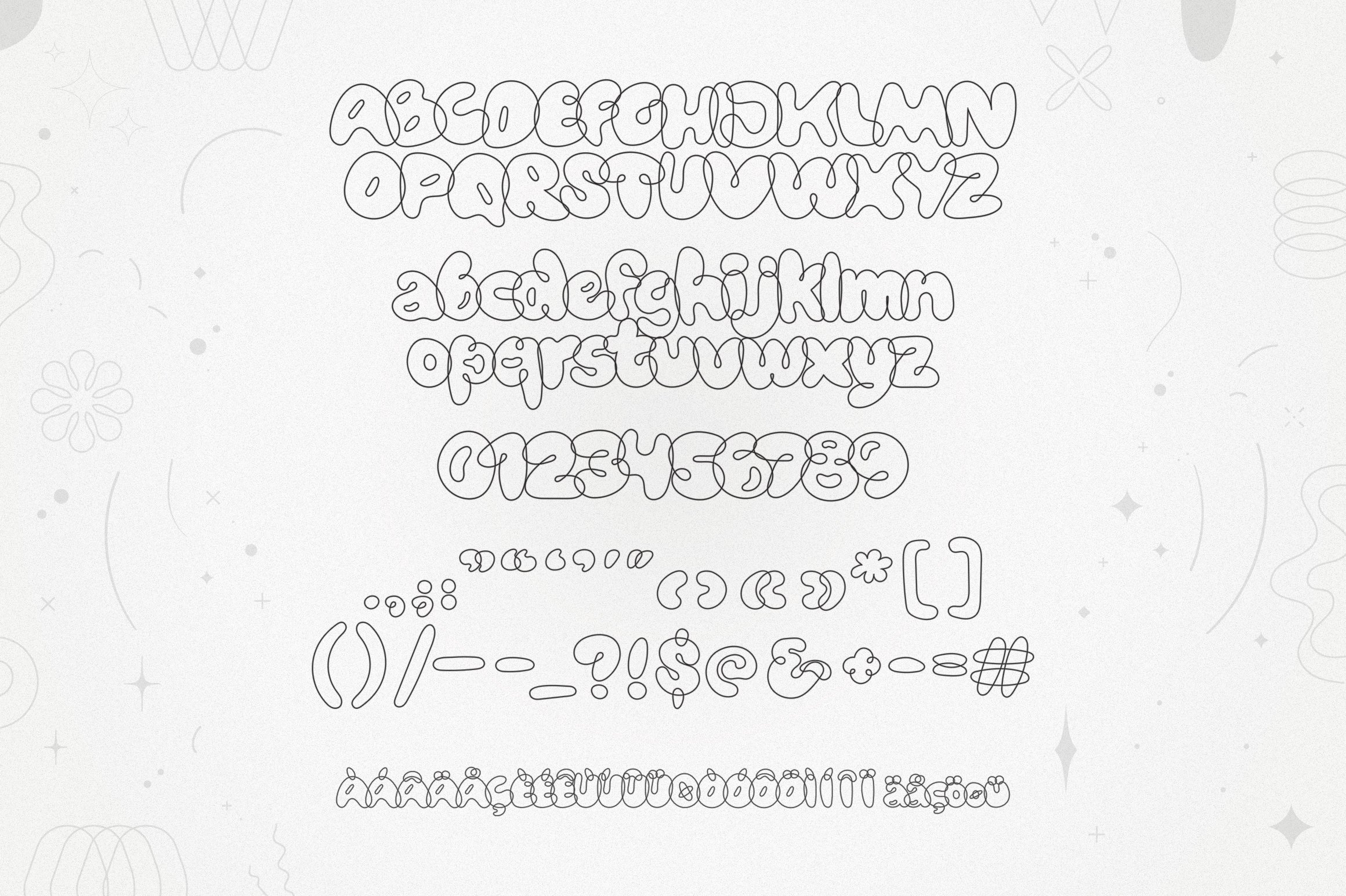 Bubblicity | Bubble Font Family  6种复古风格趣味气泡字体系列 -