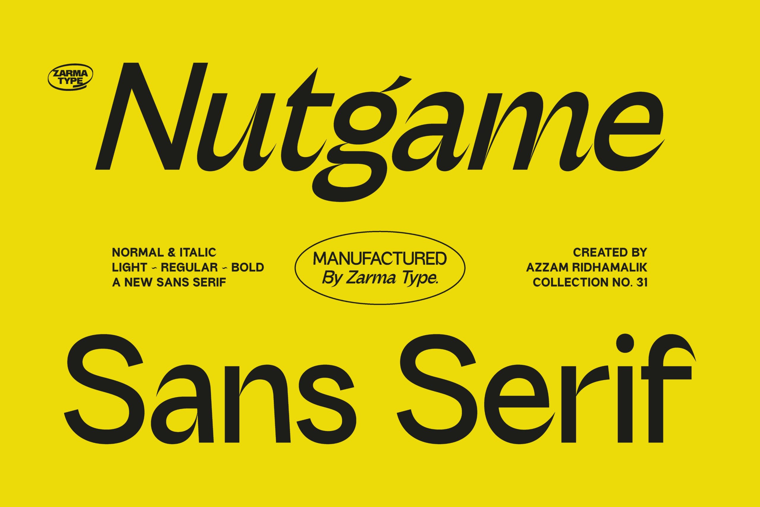 现代魅力70年代复古风格怀旧氛围品牌标题无衬线字体 Nutgame - Sans Serif Font -