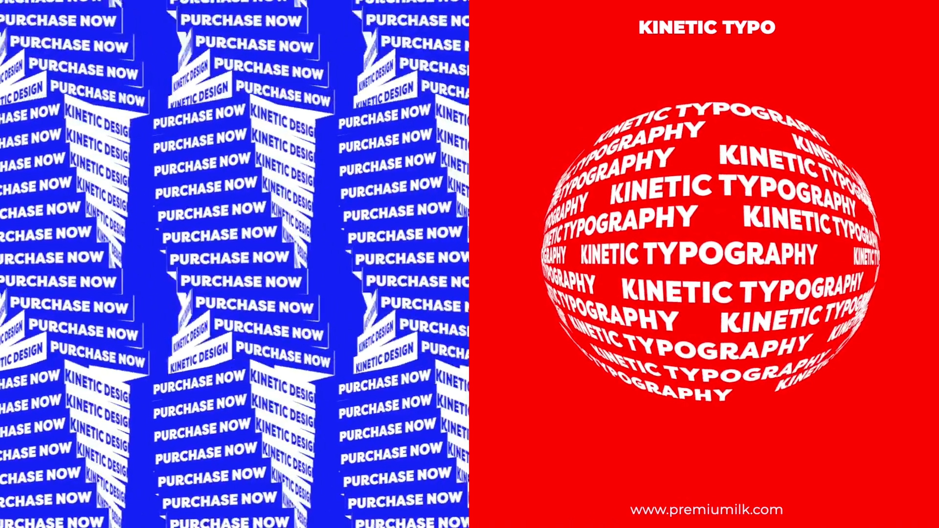 FCPX插件：100个 时尚酷炫拉伸旋转变形野蛮动力学排版循环动画 Kinetic Typography Pack for FCPX -