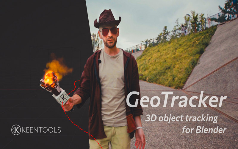 【Blender插件】Keentools GeoTracker 2023.2.0 For Blender 视频物体跟踪合成_