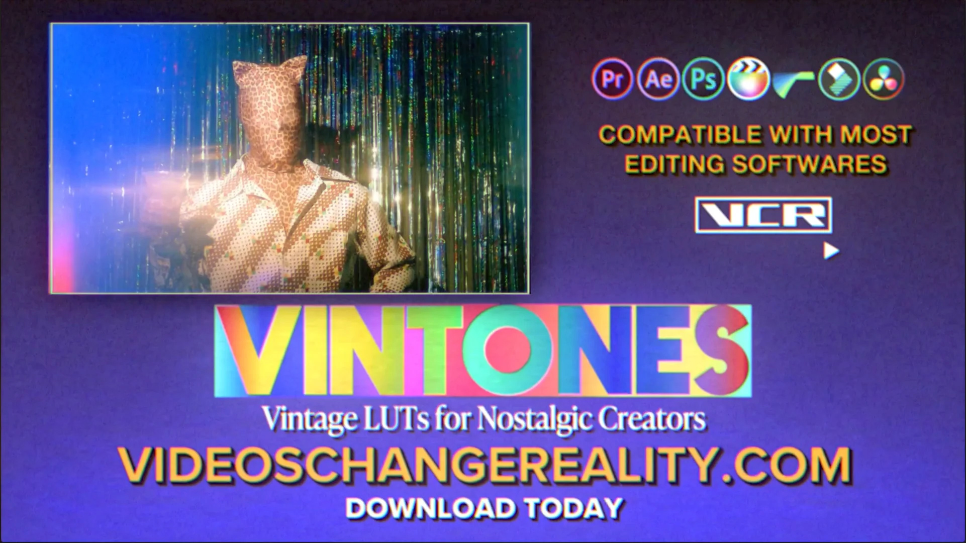 Vintones | Vintage Film LUTs 10个复古电影FLAT/RAW/LOG LUT色彩分级 -