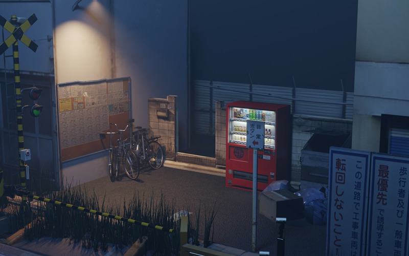 Blender日系动漫火车站场景 Train Station Japanese_