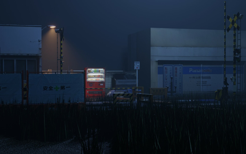 Blender日系动漫火车站场景 Train Station Japanese_