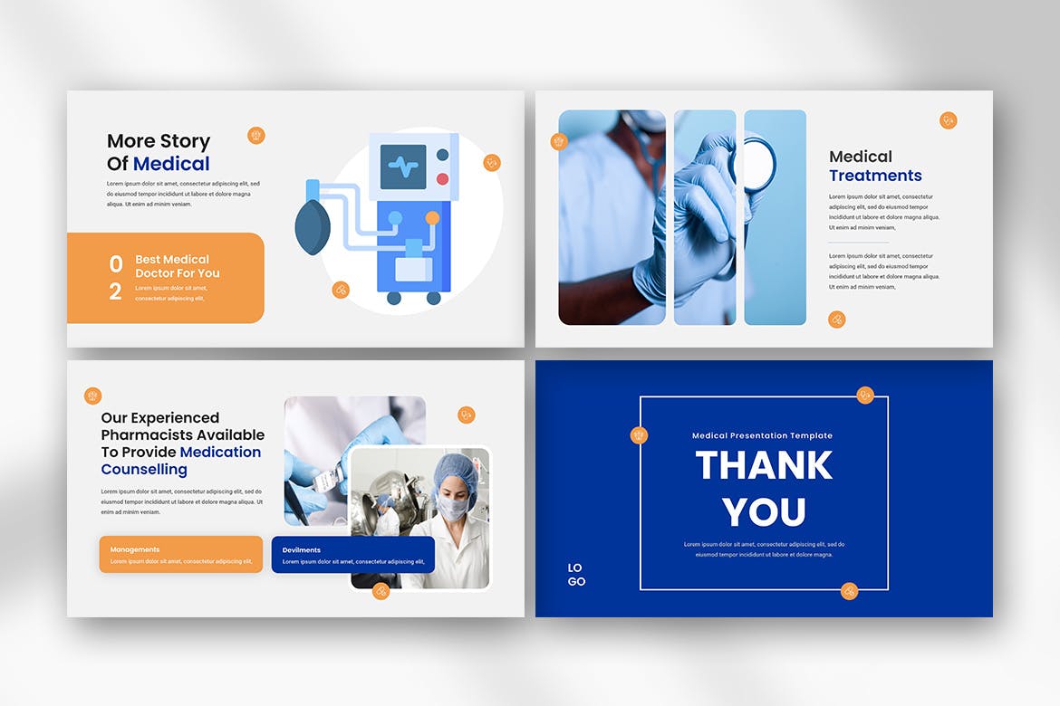 医生、医疗、诊所医院适用的 PowerPoint 演示文稿模板 Doctors Medical PowerPoint Presentation Template