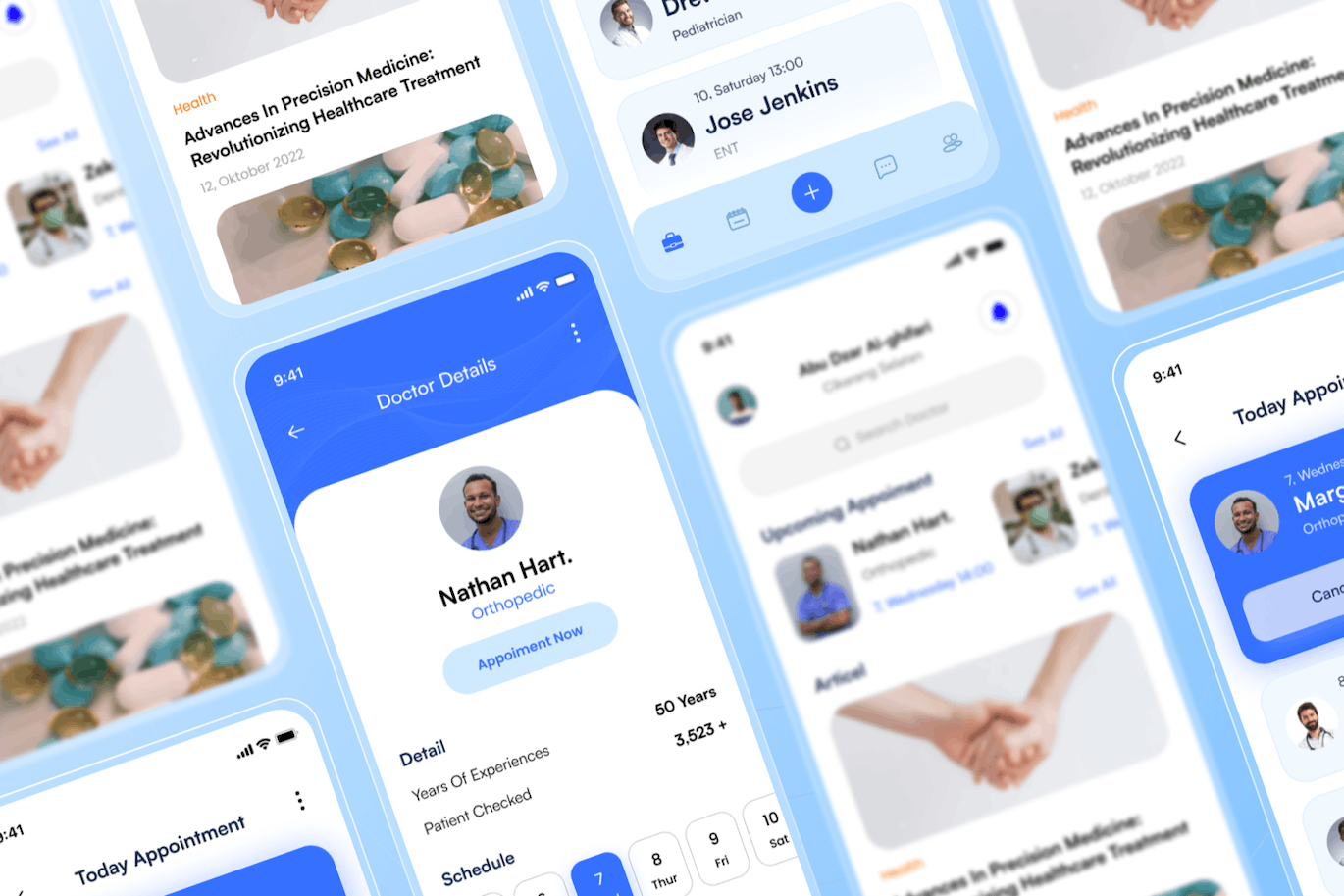 医疗保健 &#8211; 应用程序移动 UI 套件 Medical Care &#8211; App Mobile UI Kits